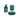 Set 3 Accessori D'Appoggio Gedy "Corinne" Verde