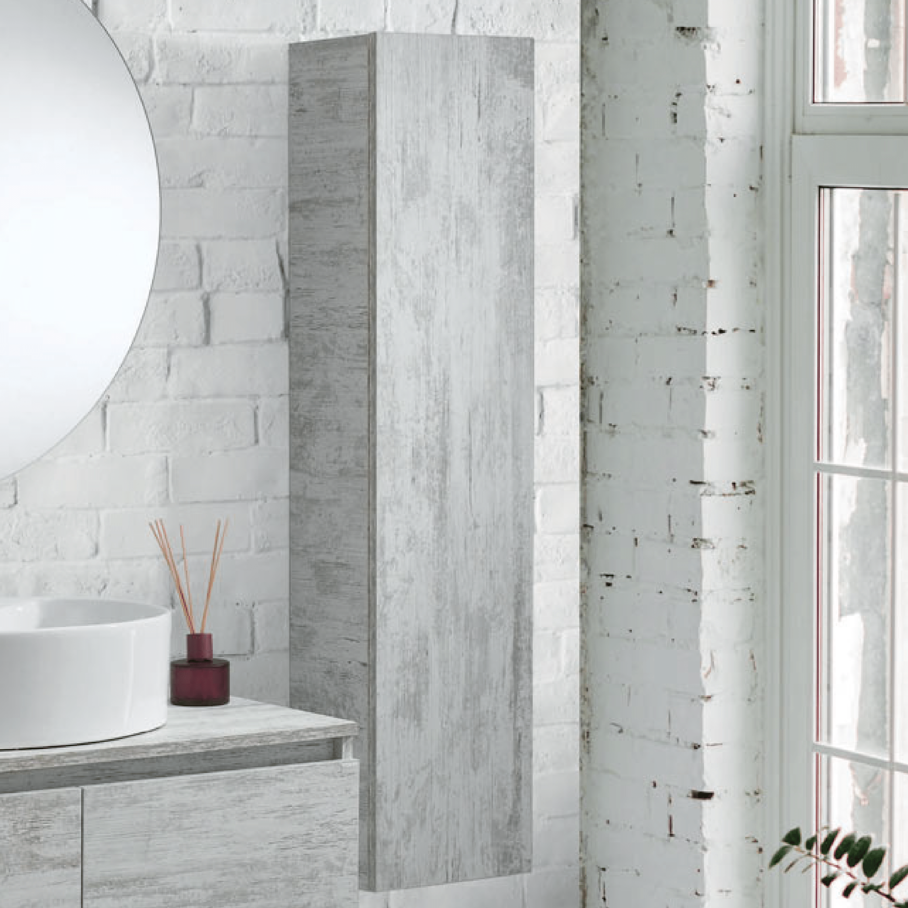 Pensile Portaoggetti 125 Cm Un'Anta Esseci Arredo Bagno "Aurora"