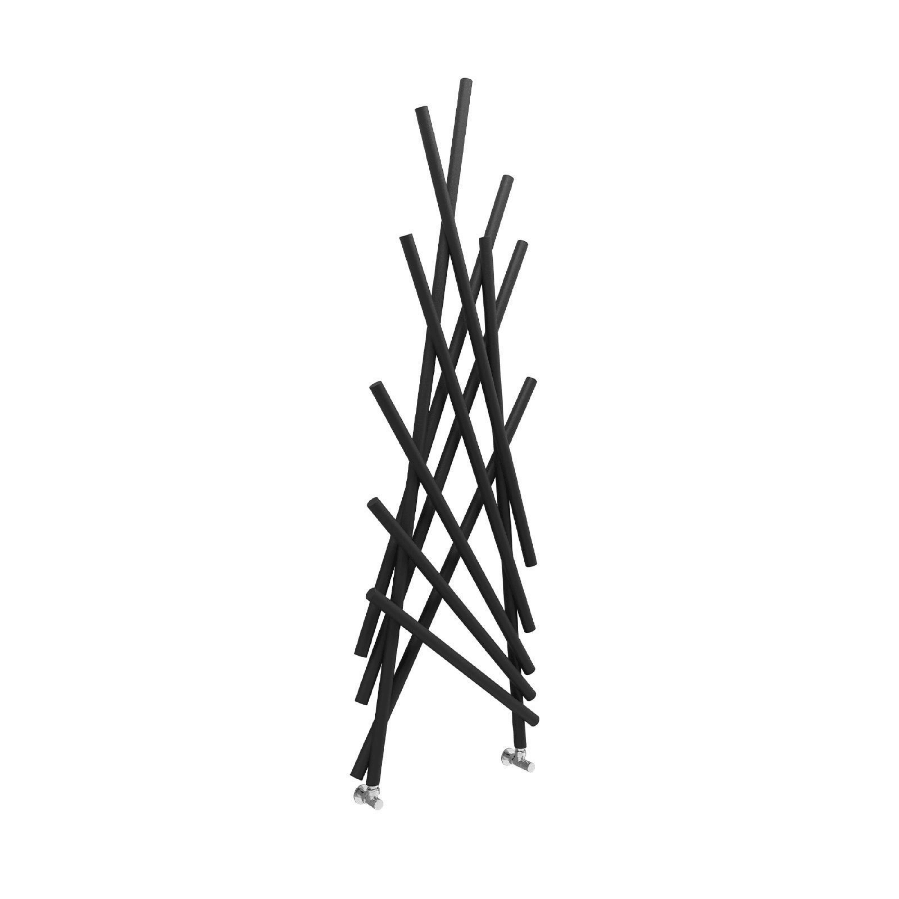 Termoarredo Scaldasalviette Dritto 173,4x56,8 Interasse 45 cm Lazzarini "Shanghai" Antracite