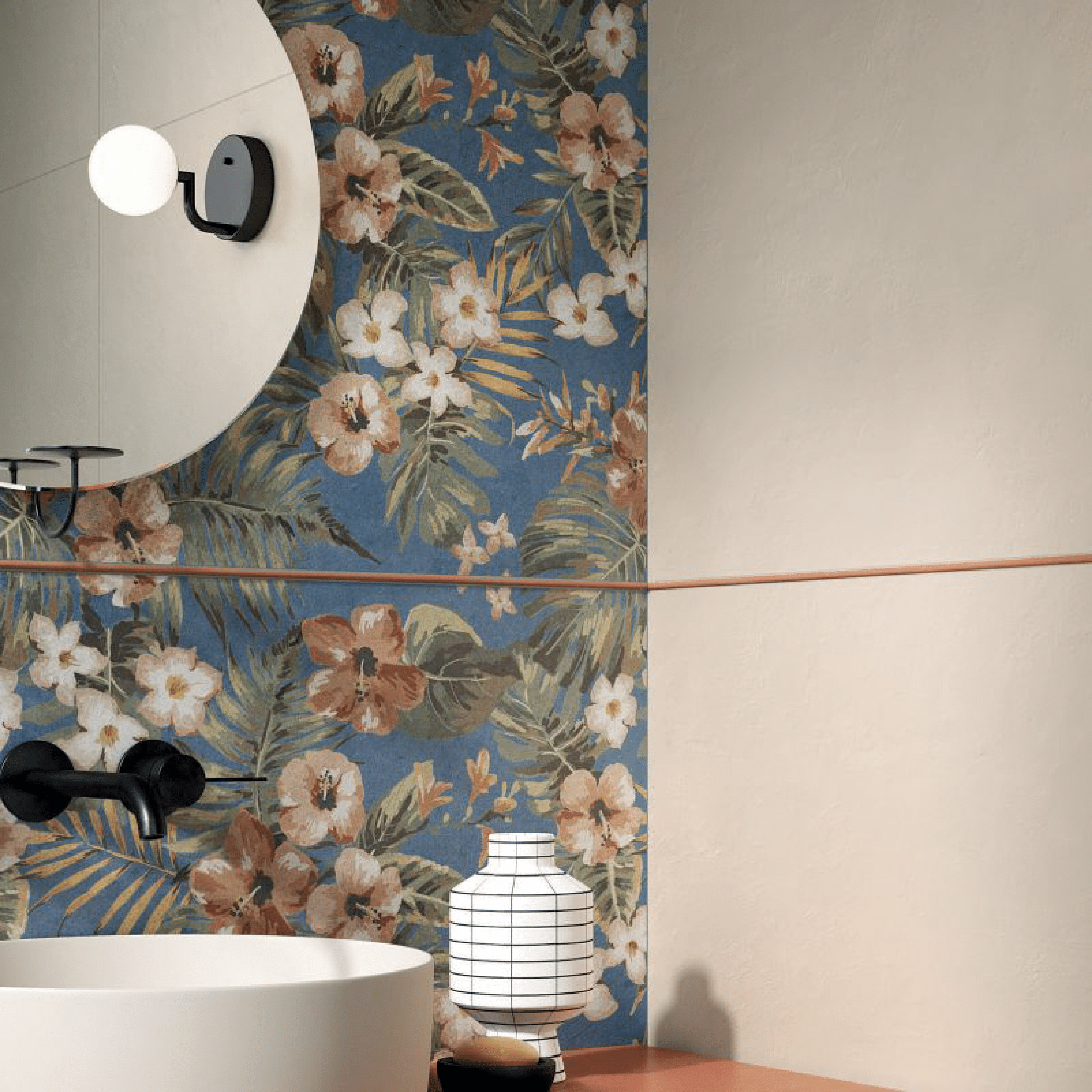 Abk Group Industrie Ceramiche Rettificato 60x120 Cm "Wide&Style Mini" Alabaster