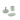 Set 3 Accessori D'Appoggio Gedy "Chanelle" Verde Menta