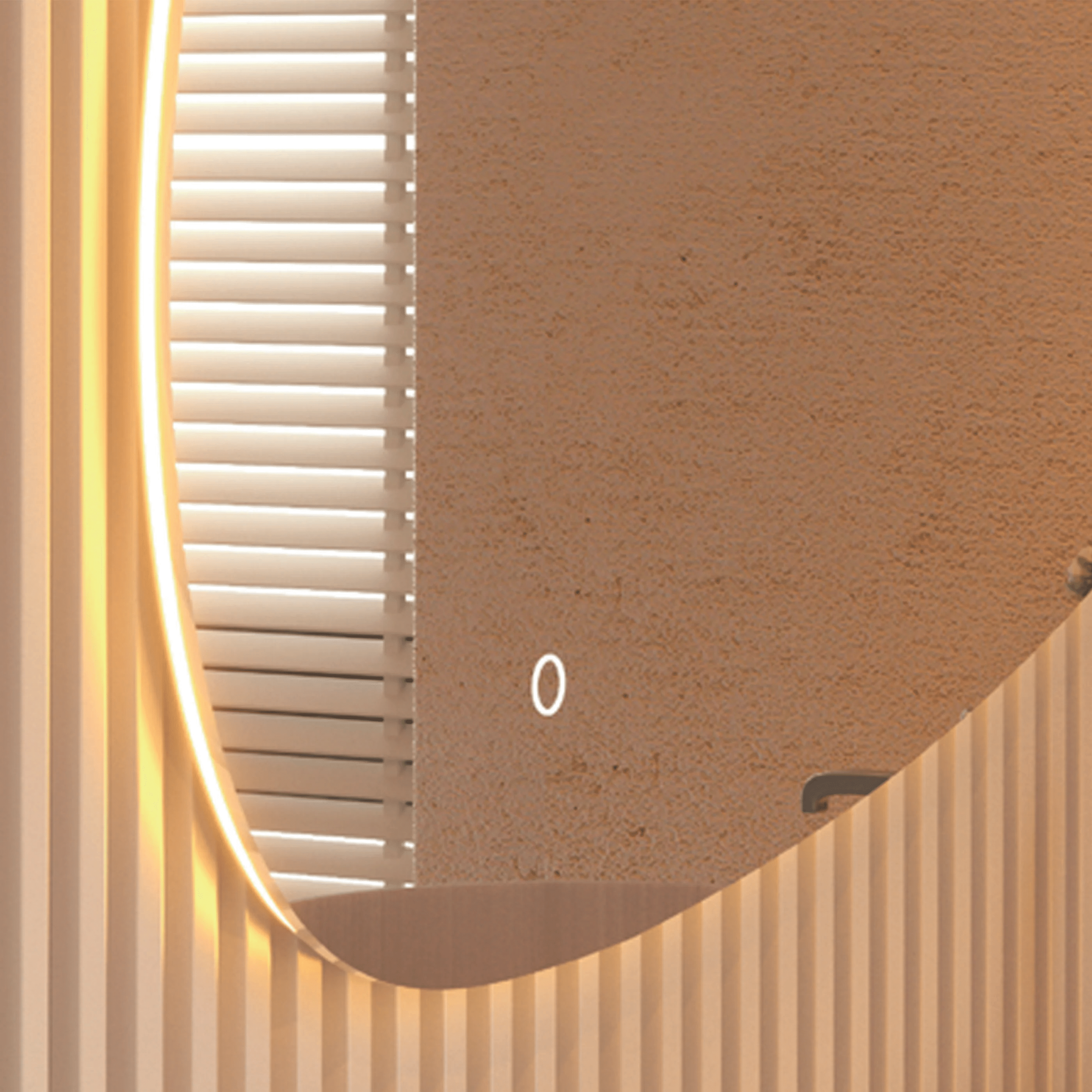 Specchio Perimetrale Retroilluminato 80x55 Con Antifog e 3 Tonalità Di Luce "Etera"