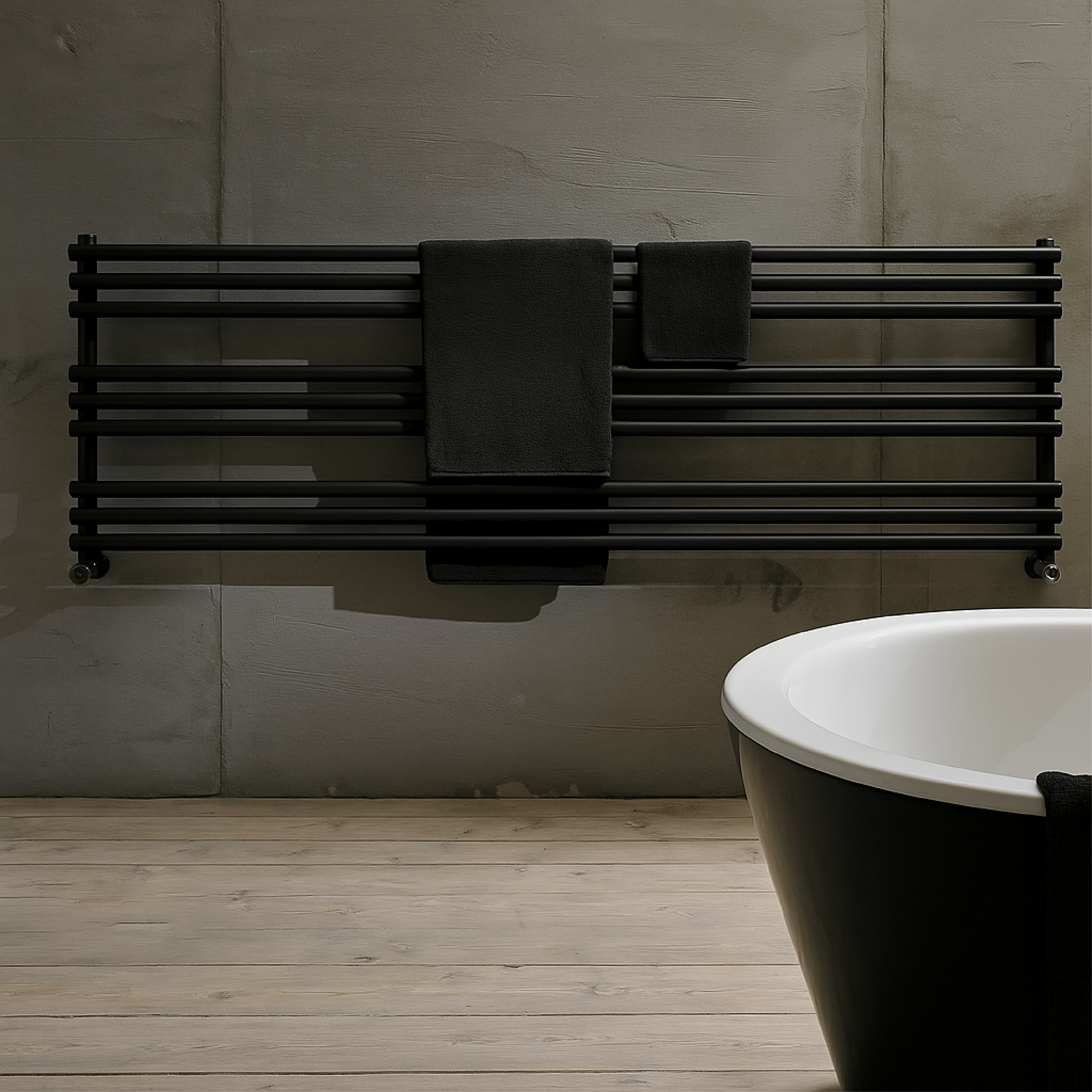 Termoarredo Scaldasalviette Orizzontale 120x58,4 Interasse 116 cm Antrax "Bdo25"