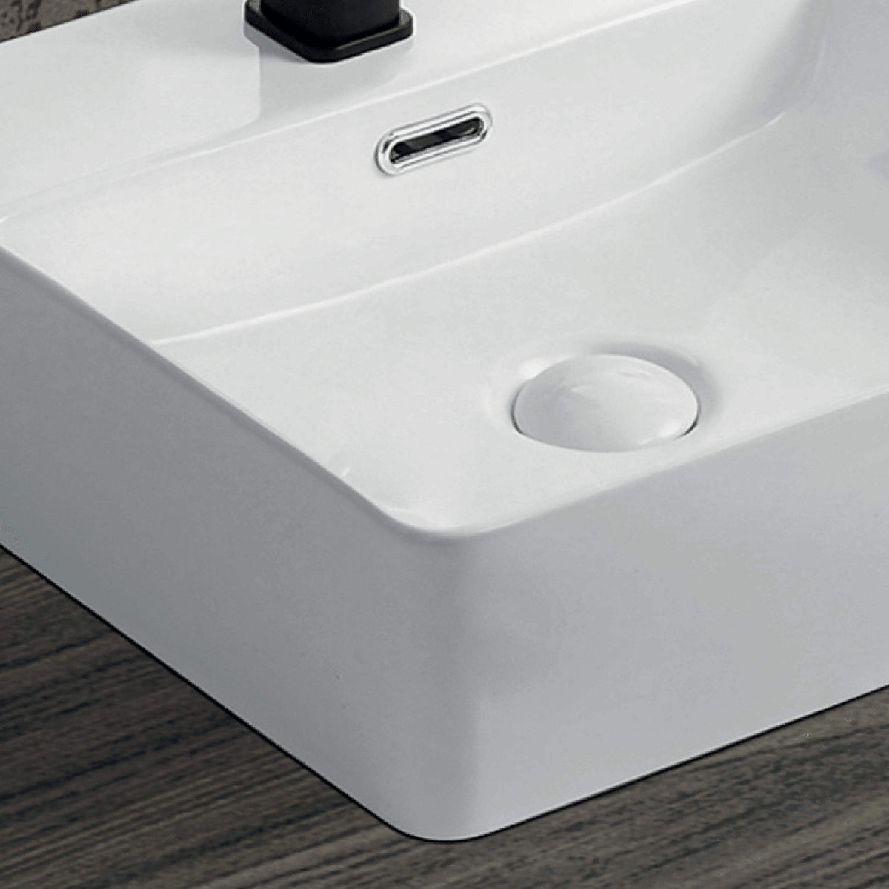 Lavabo D'Appoggio 60x42 Cm Bianco Lucido
