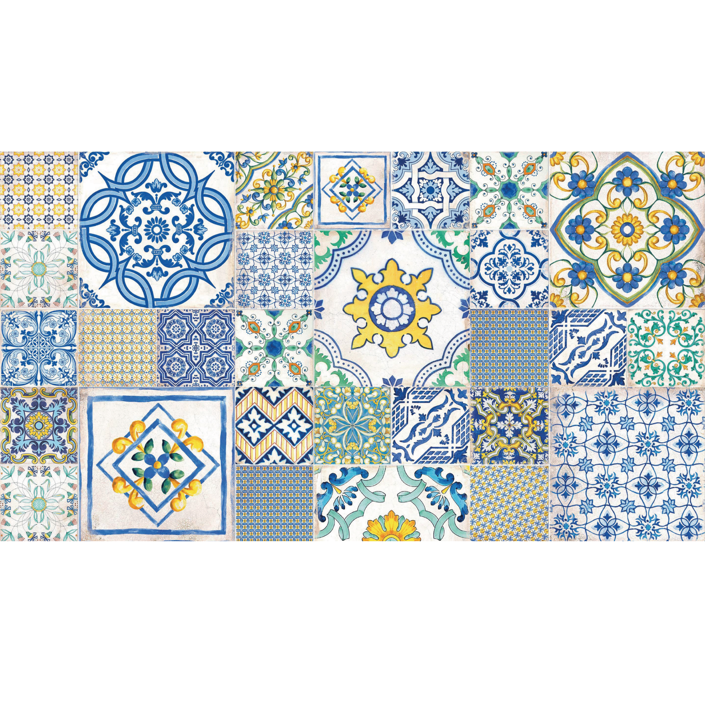 Savoia Italia Rettificato 30x60 Cm "Vietri" Decoro Capaccio Color Mix