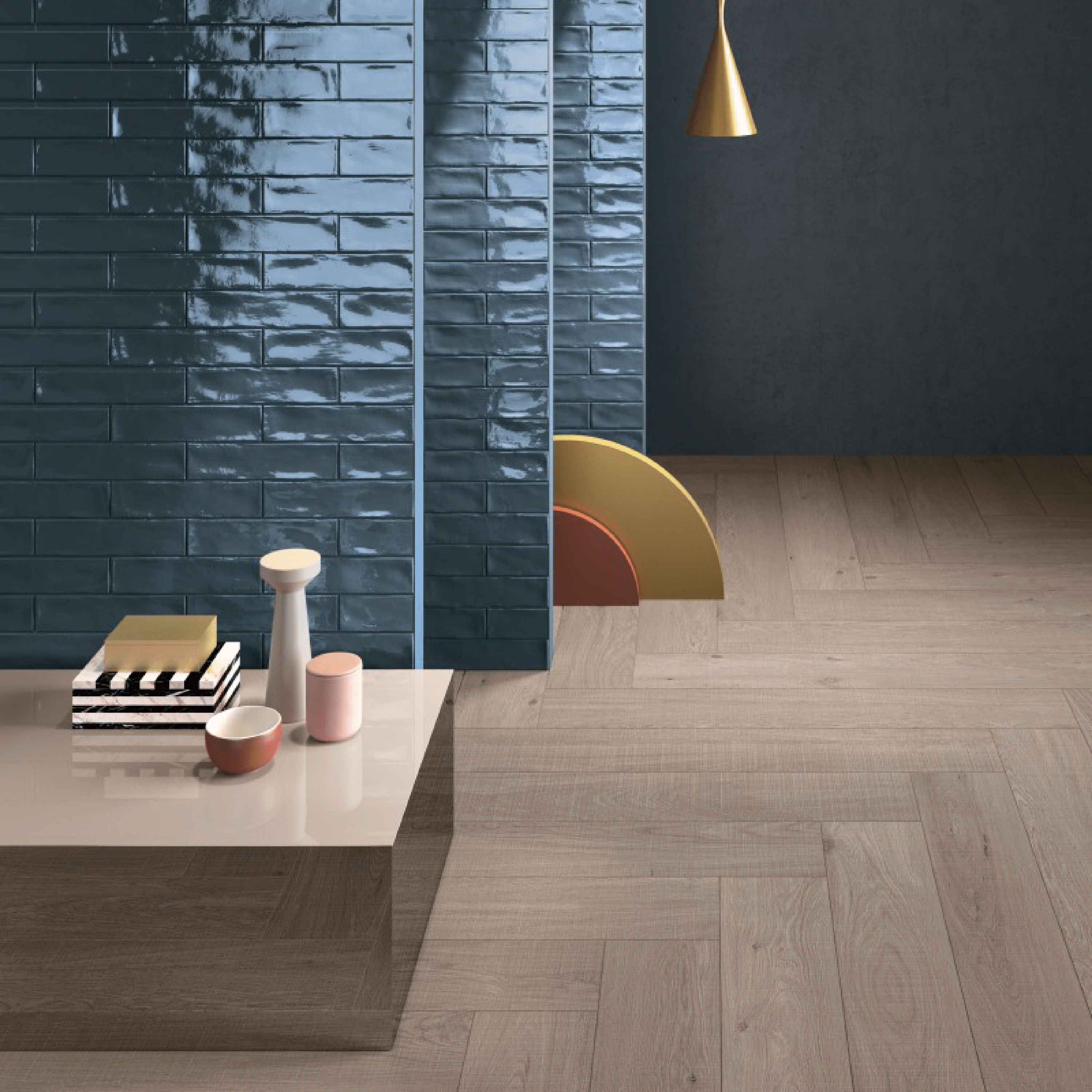 Abk Group Industrie Ceramiche Rettificato 20x120 Cm "Crossroad Wood" Tan