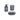 Set 3 Accessori D'Appoggio Gedy "Corinne" Blu