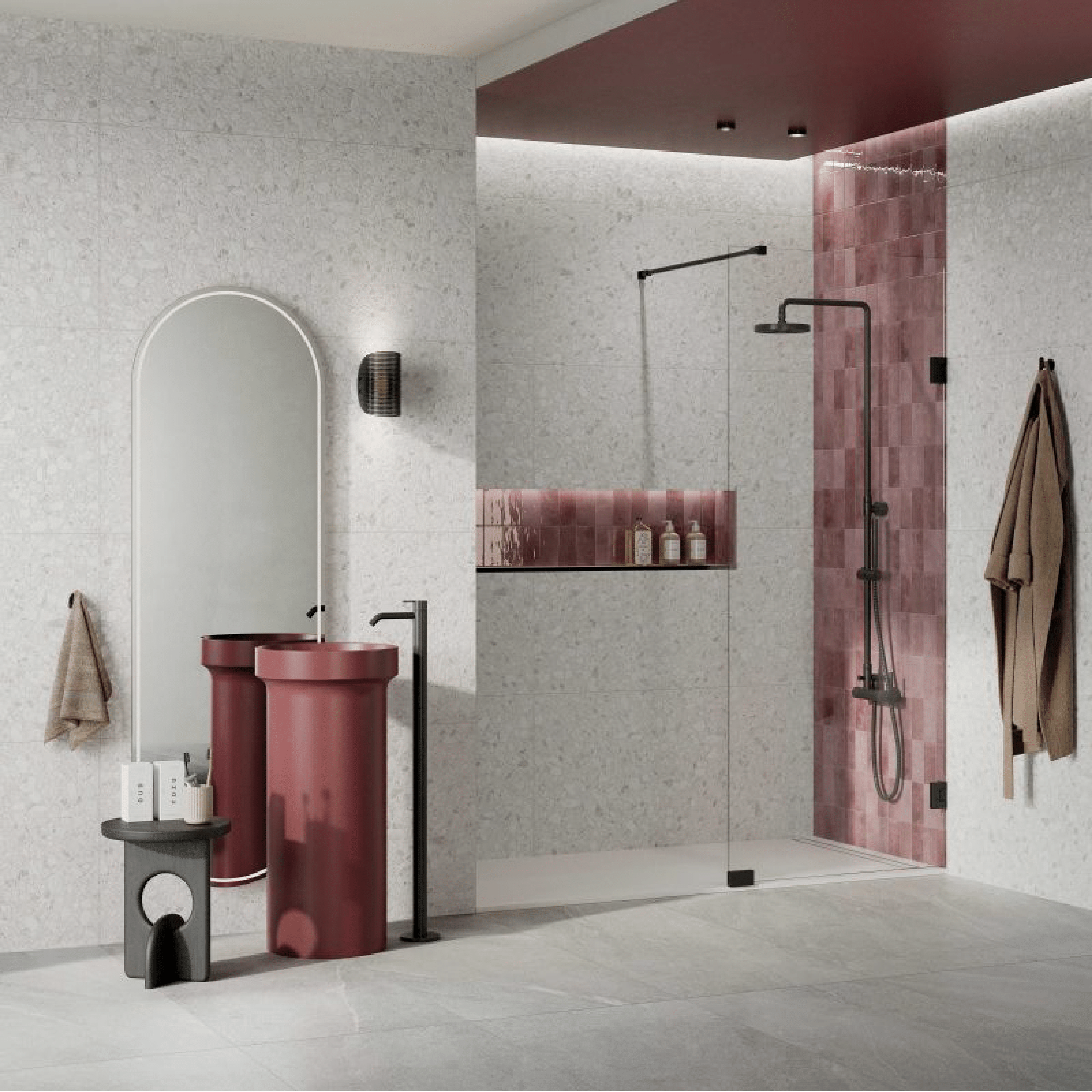 Abk Group Industrie Ceramiche Rettificato 60x120 Cm "Sensi 900" Venezia Nuvola Ant.3D
