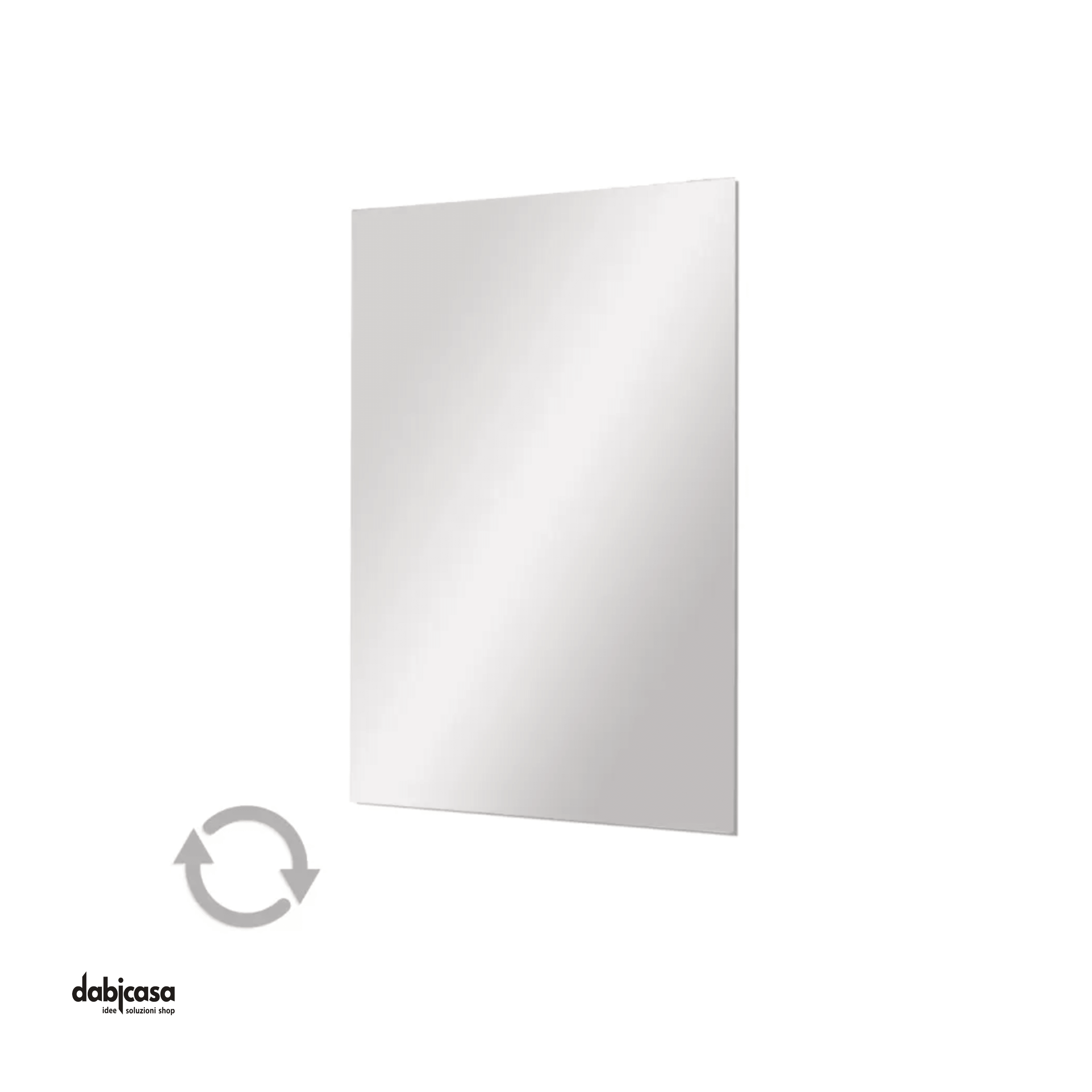 Specchio Rettangolare A Filo Lucido 100x60Cm Reversibile