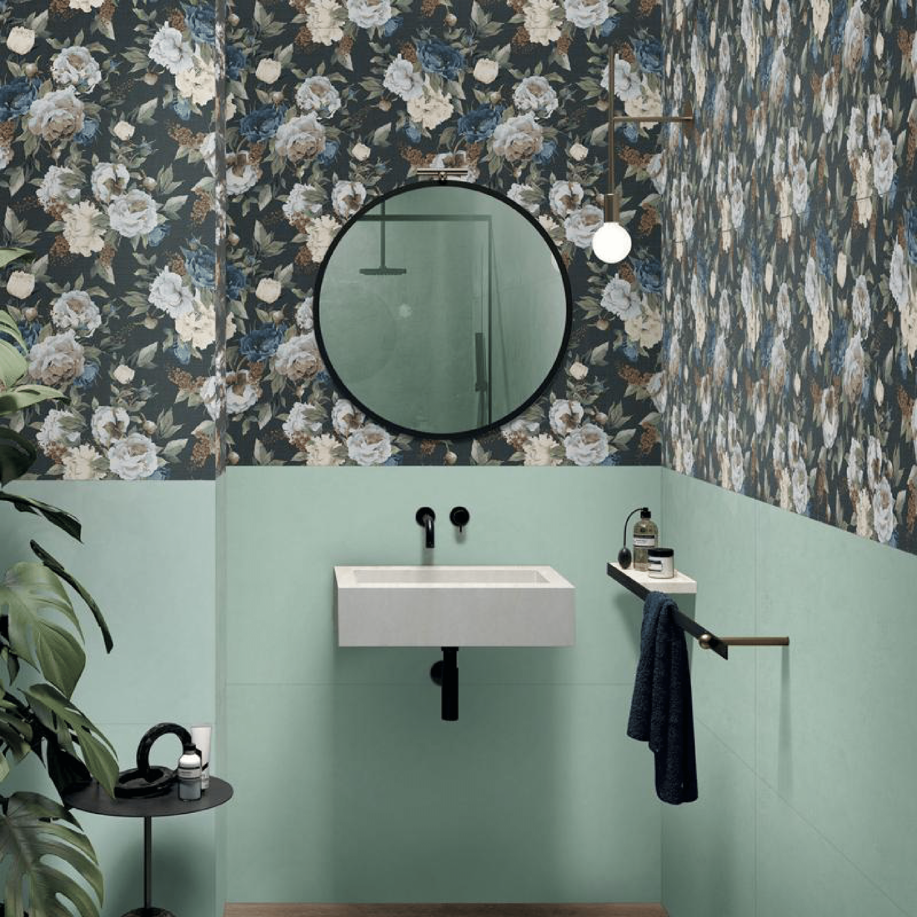 Abk Group Industrie Ceramiche Rettificato 60x120 Cm "Wide&Style Mini" Romantic