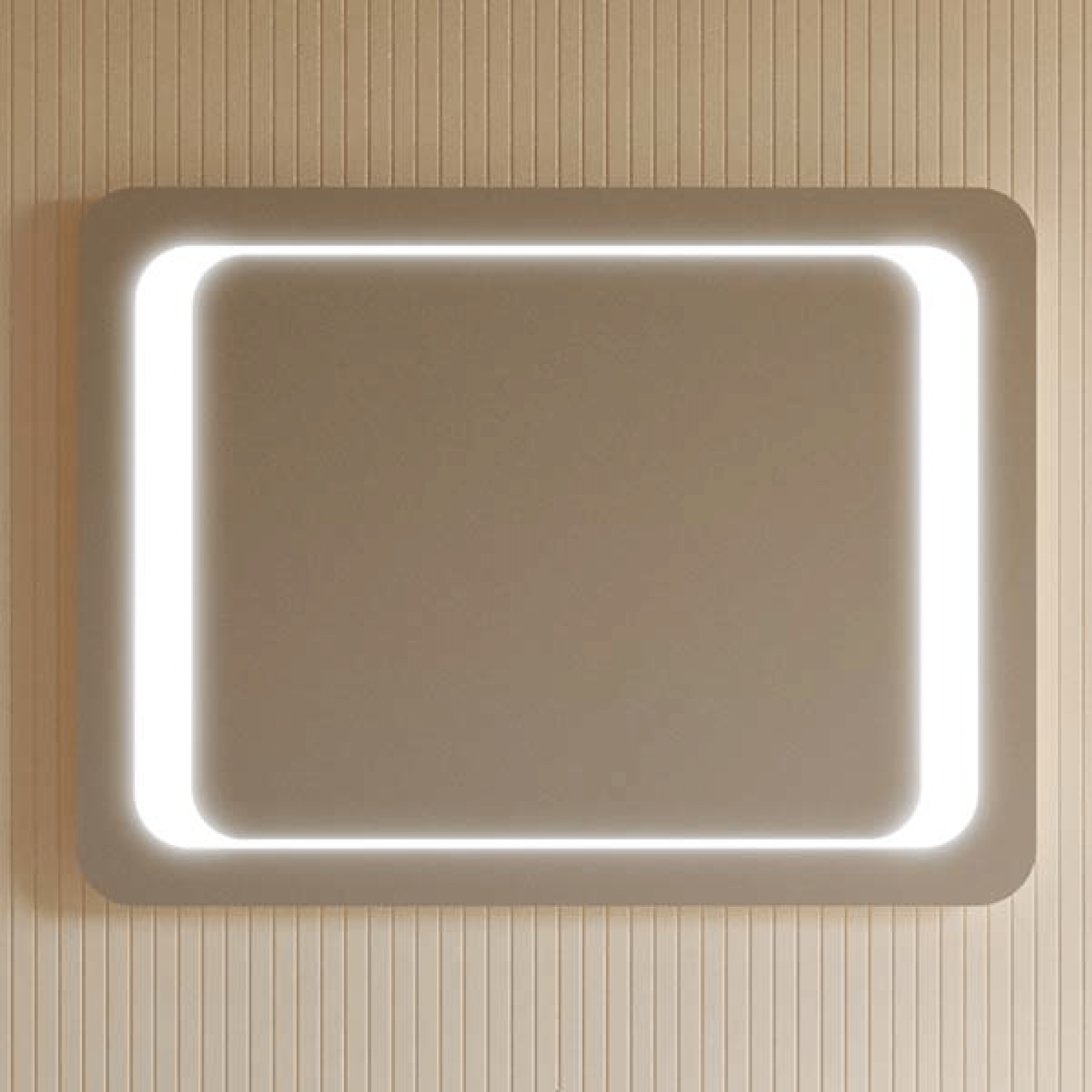 Specchio Rettangolare 90x60 Reversibile Con Illuminazione Led Savini Due