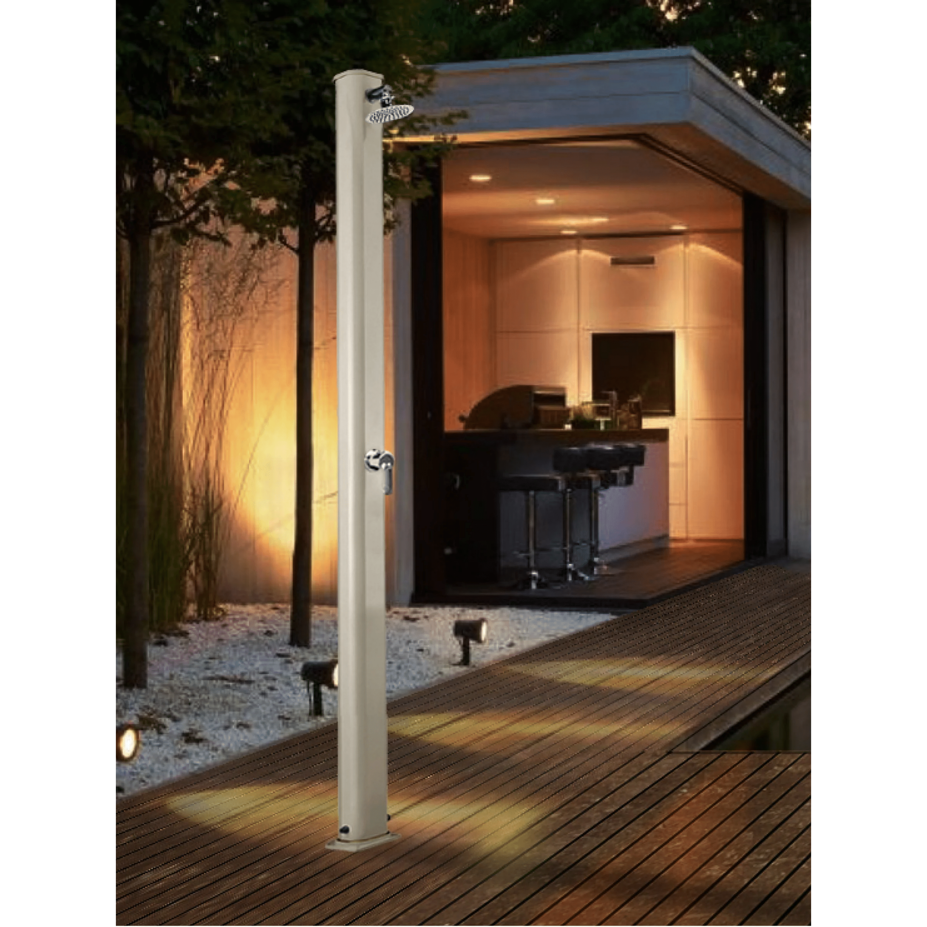 Doccia Solare Per Esterno 22 Lt Con Soffione Miscelatore Arkema "Jolly S A600"