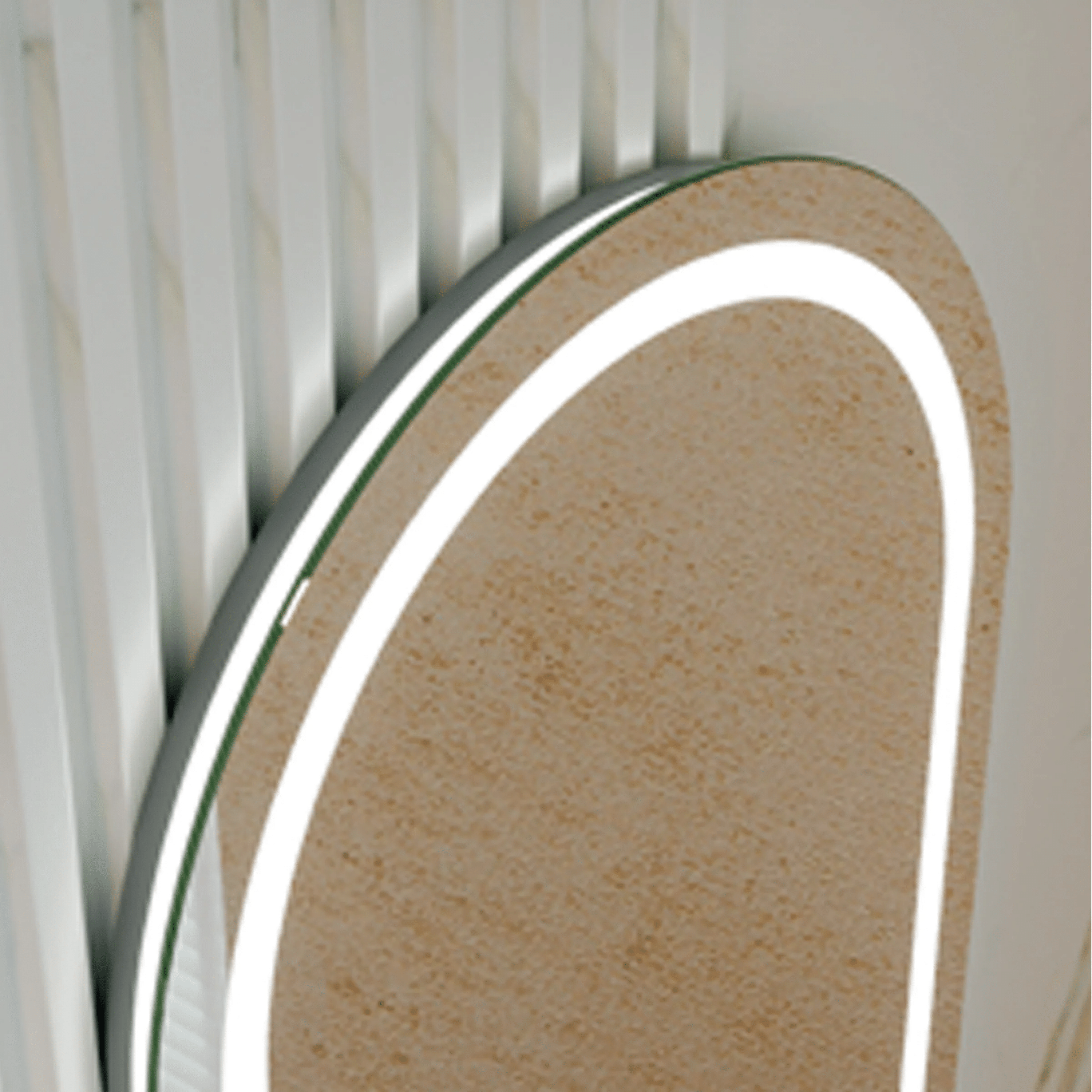 Specchio Ovale Doppia Illuminazione 50x80 Con Antifog Manuale e 3 Tonalità Di Luce "Etera"