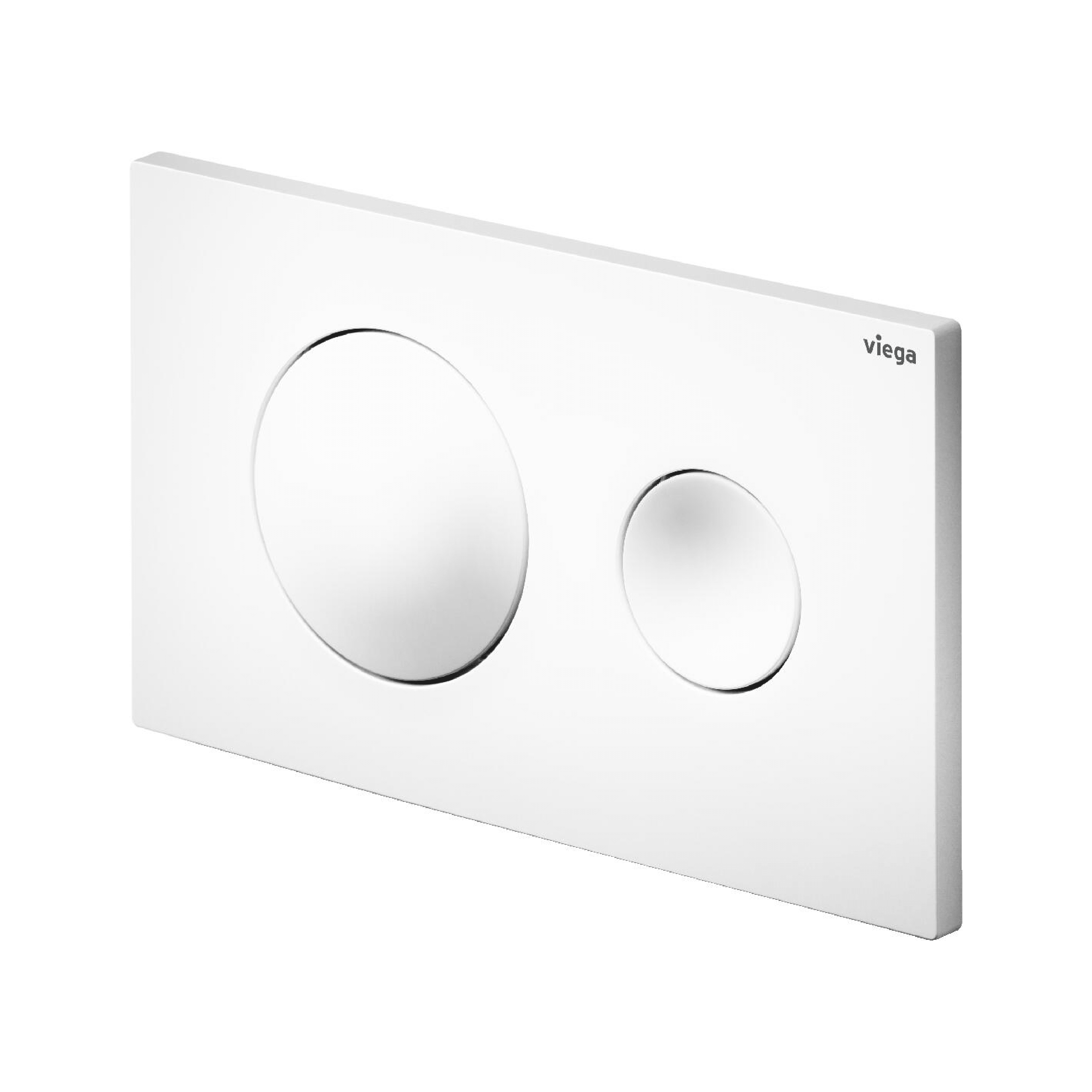Placca Di Azionamento Doppio Pulsante Viega "Visign for Style 20" Bianco Alpino
