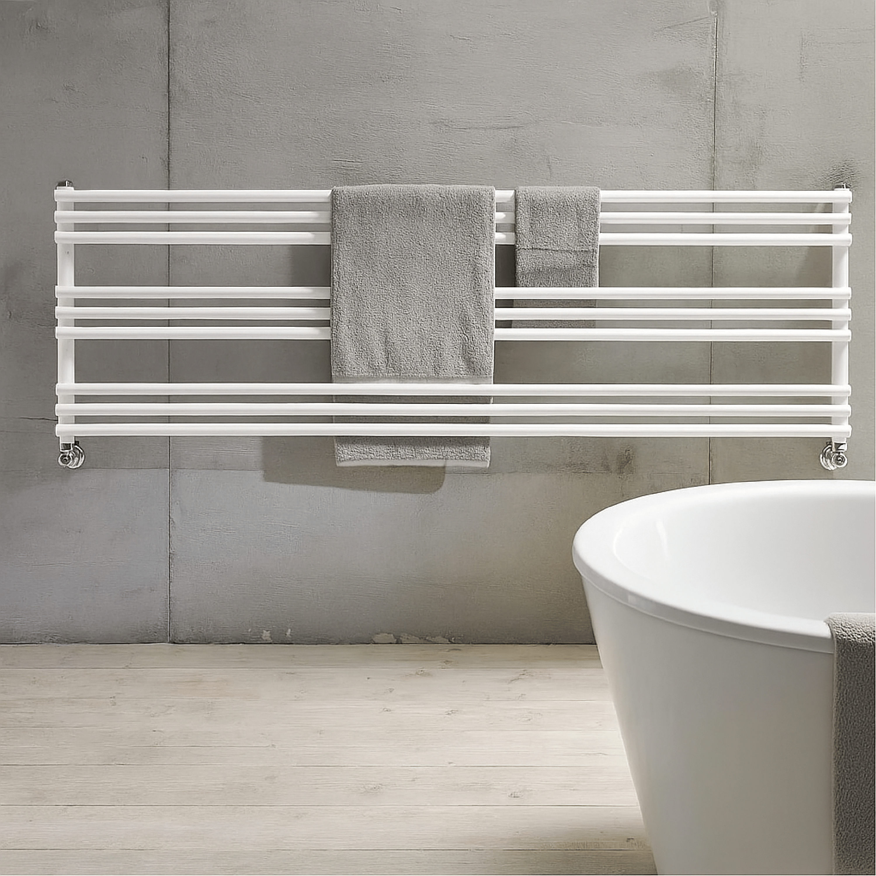 Termoarredo Scaldasalviette Orizzontale 120x58,4 Interasse 116 cm Antrax "Bdo25"