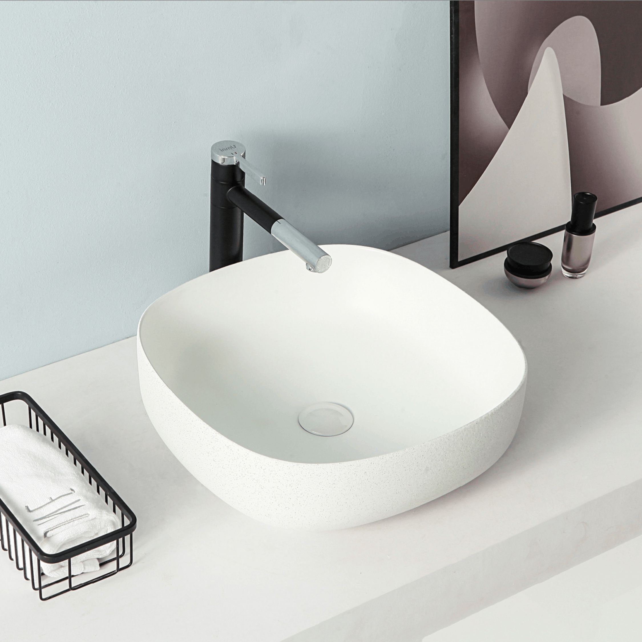 Lababo Rules Lavabo D'Appoggio 44,5x44,5 Cm Rubicer