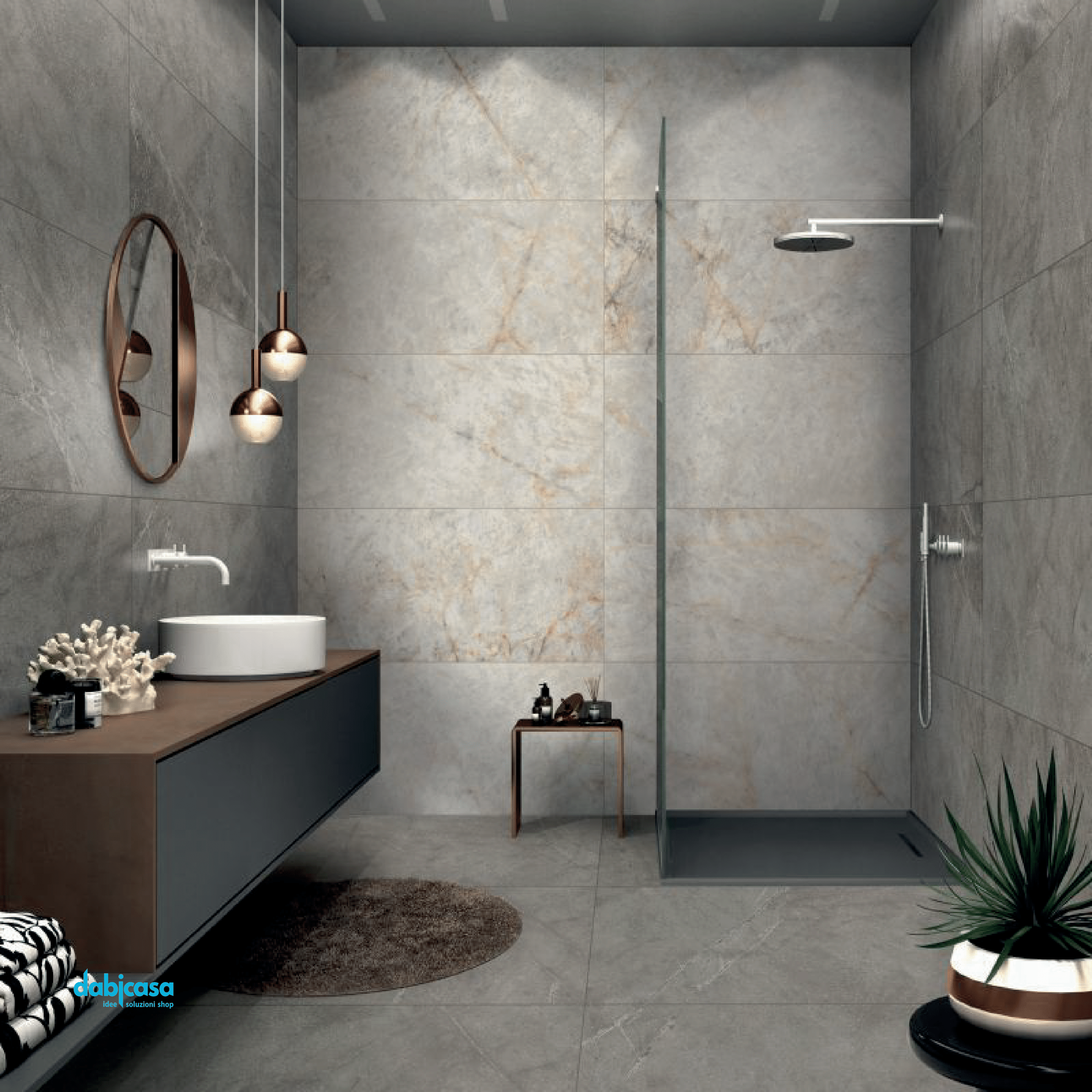 Abk "Atlantis" Taupe Nat Rett. 90x90