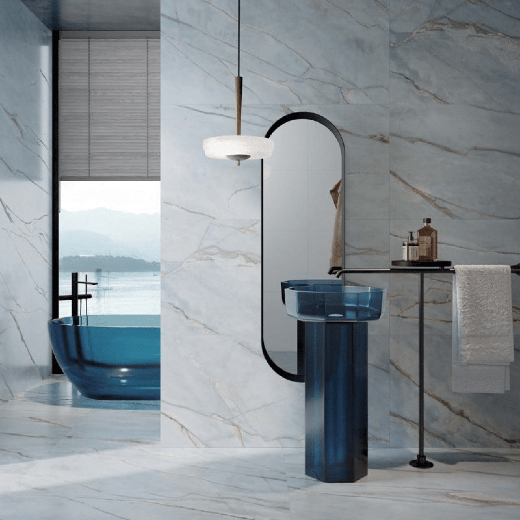 Abk Group Industrie Ceramiche Rettificato 60x120 Cm "Sensi Nuance" Deep River - Dabicasa