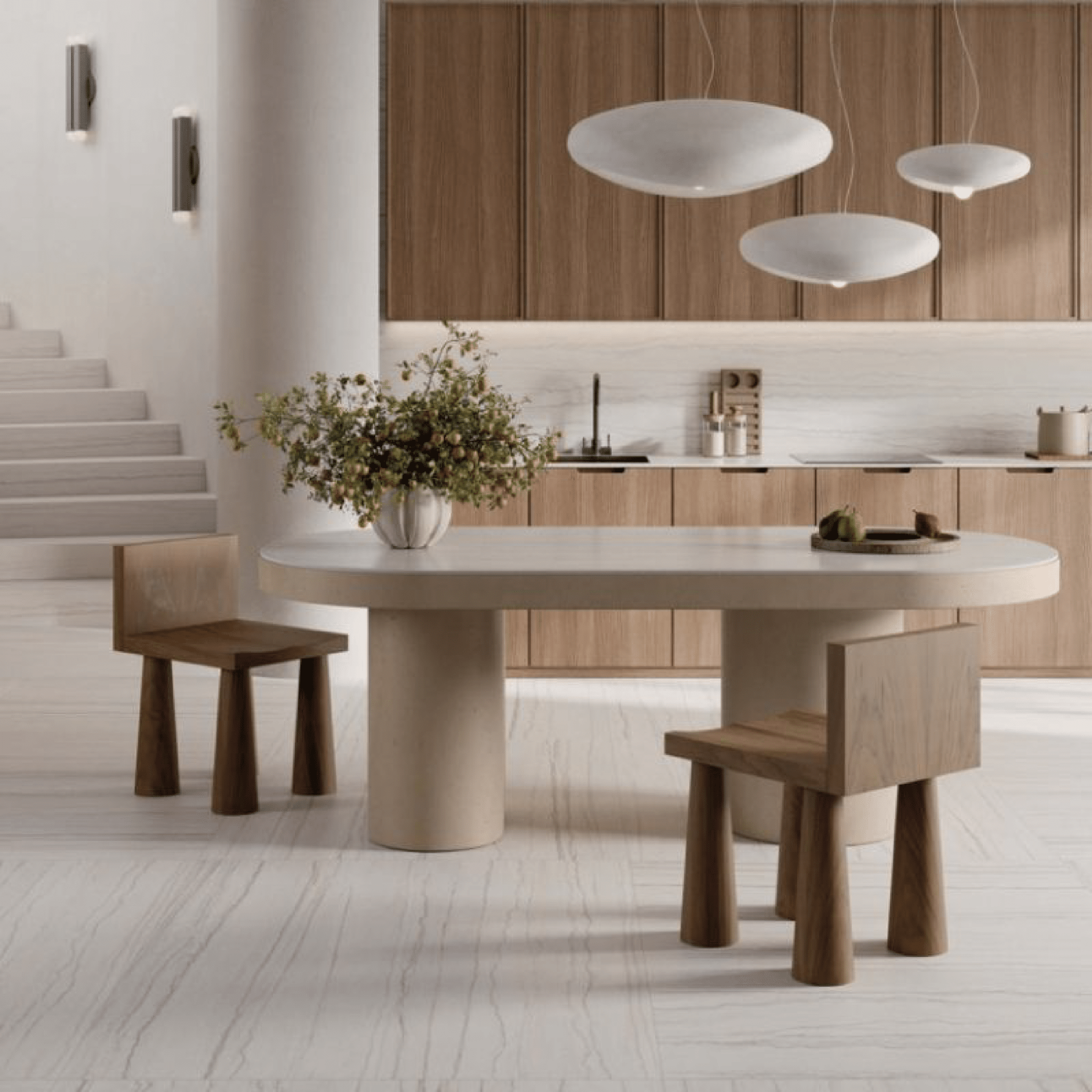 Abk Group Industrie Ceramiche Rettificato 60x120 Cm "Sensi Nuance" White Macaubas - Dabicasa
