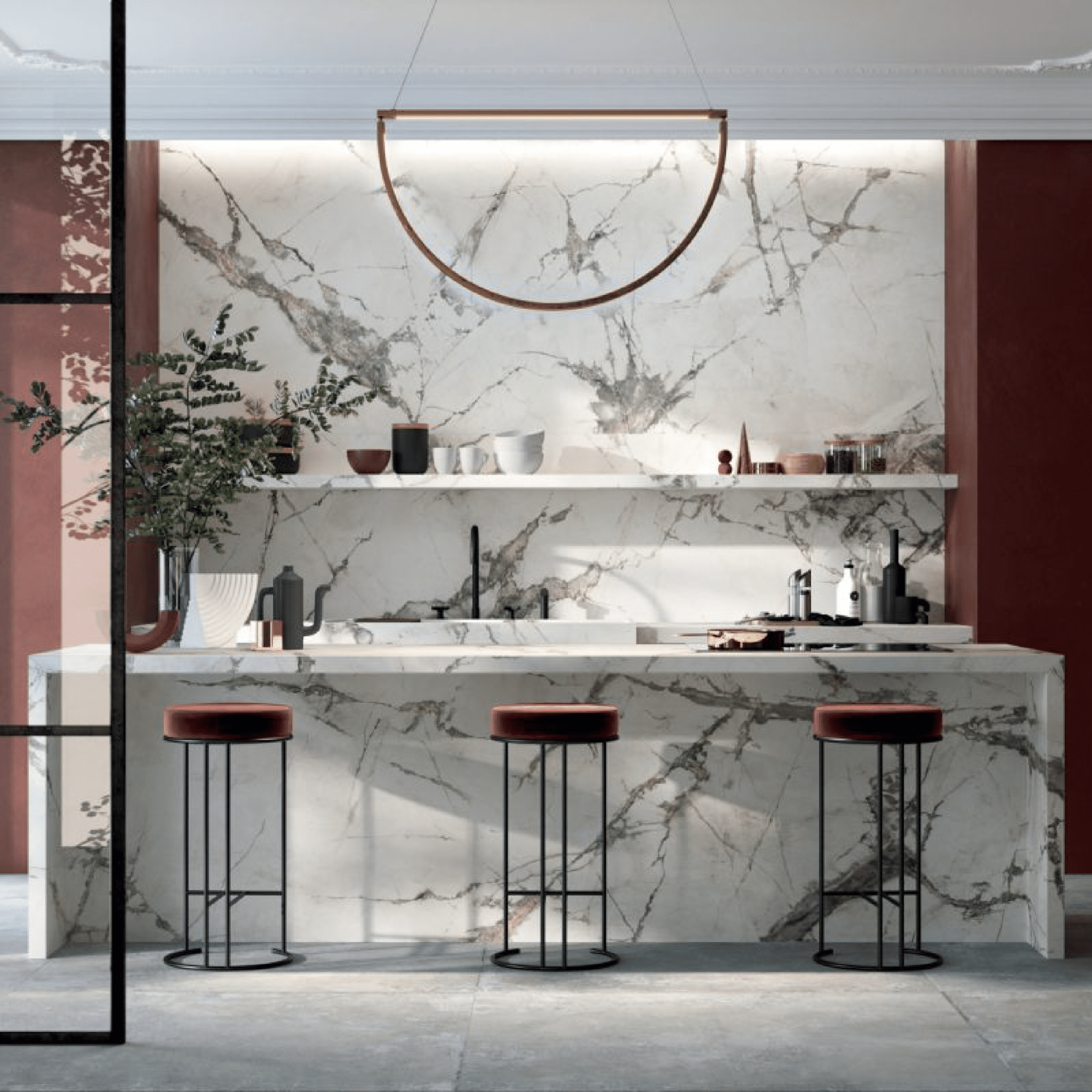 Abk Group Industrie Ceramiche Rettificato 60x120 Cm "Sensi Up" Invisible Pearl Lux - Dabicasa