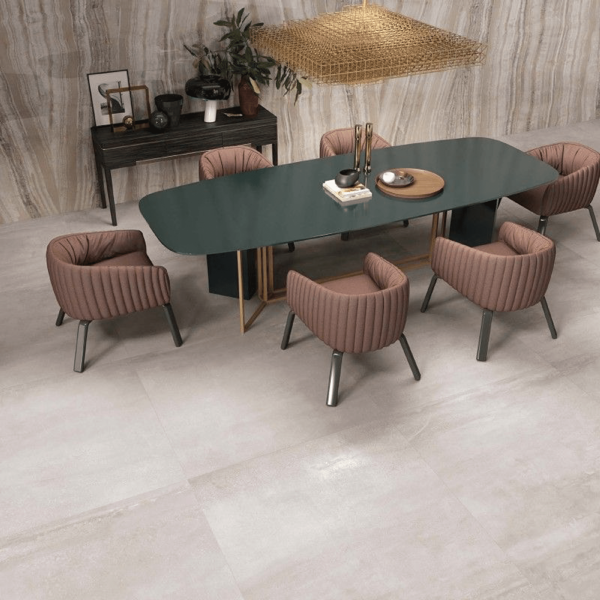 Abk Group Industrie Ceramiche Rettificato 60x120 Cm "Sensi Up" Onice Beige Lux - Dabicasa
