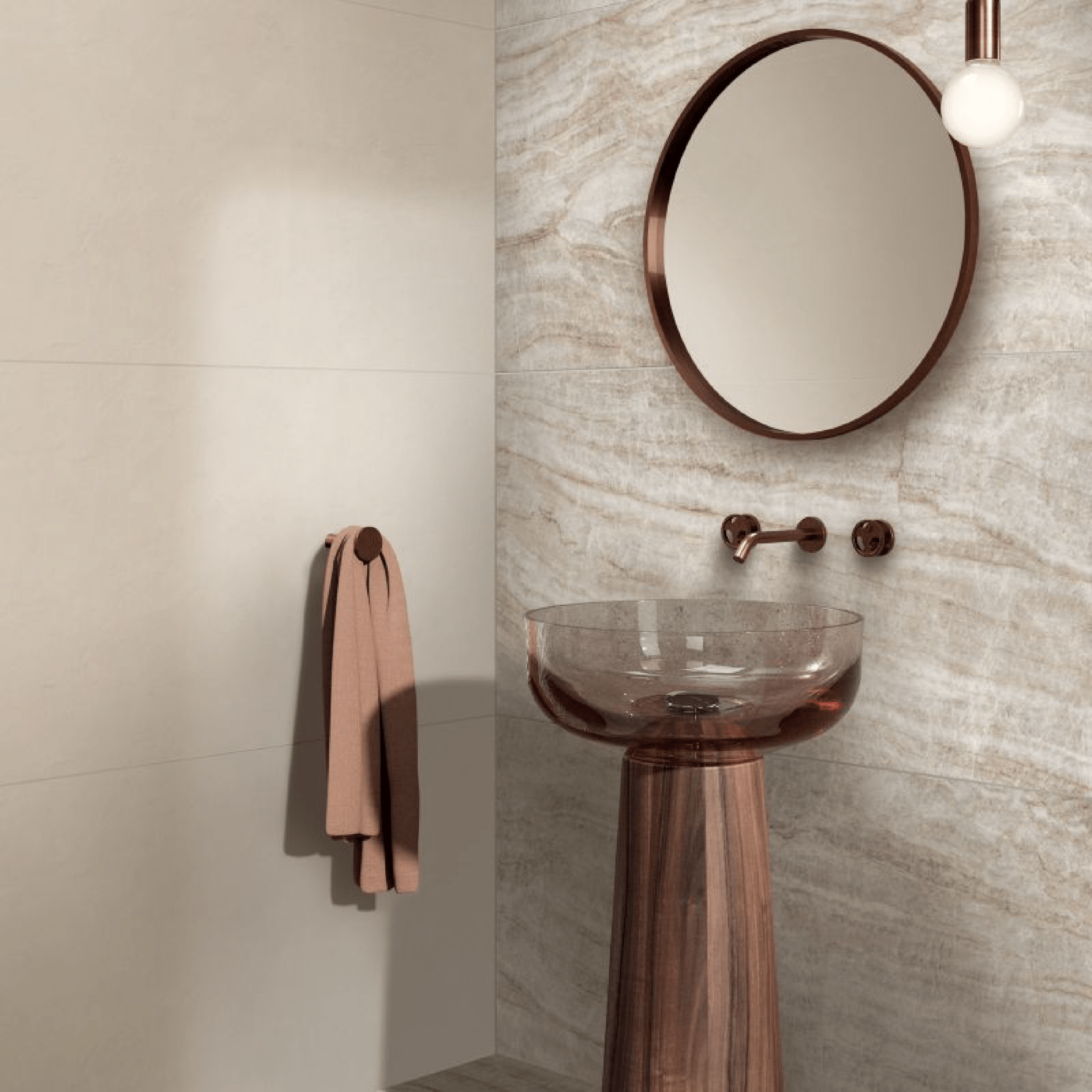 Abk Group Industrie Ceramiche Rettificato 60x120 Cm "Wide&Style Mini" Alabaster - Dabicasa