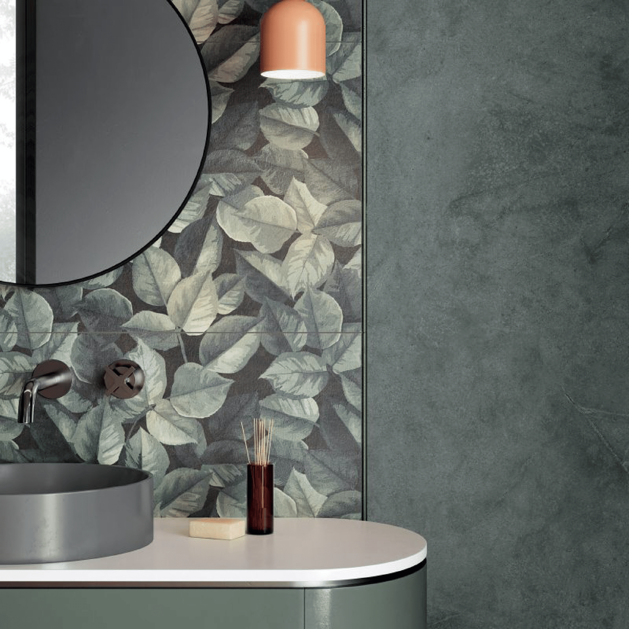 Abk Group Industrie Ceramiche Rettificato 60x120 Cm "Wide&Style Mini" Foliage - Dabicasa