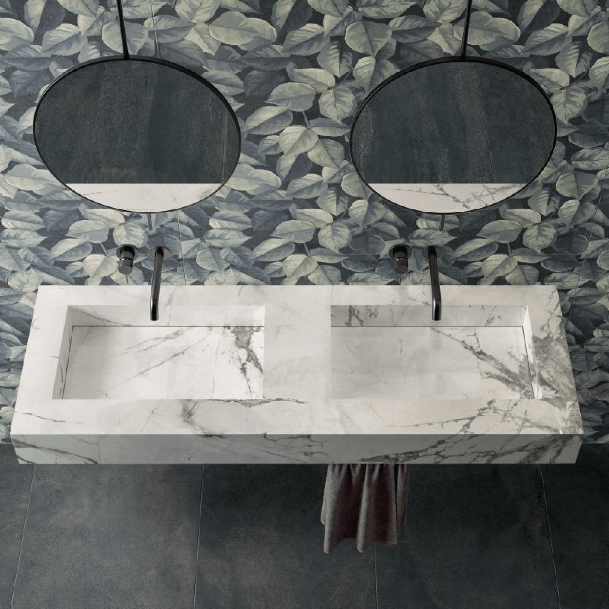 Abk Group Industrie Ceramiche Rettificato 60x120 Cm "Wide&Style Mini" Foliage - Dabicasa