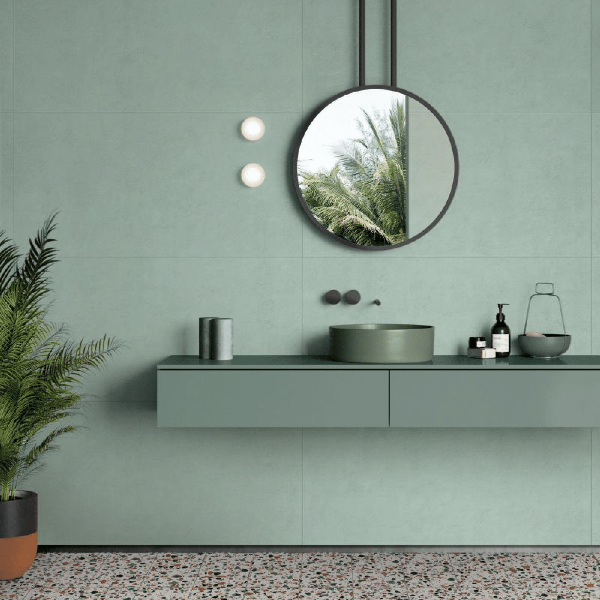 Abk Group Industrie Ceramiche Rettificato 60x120 Cm "Wide&Style Mini" Mint - Dabicasa