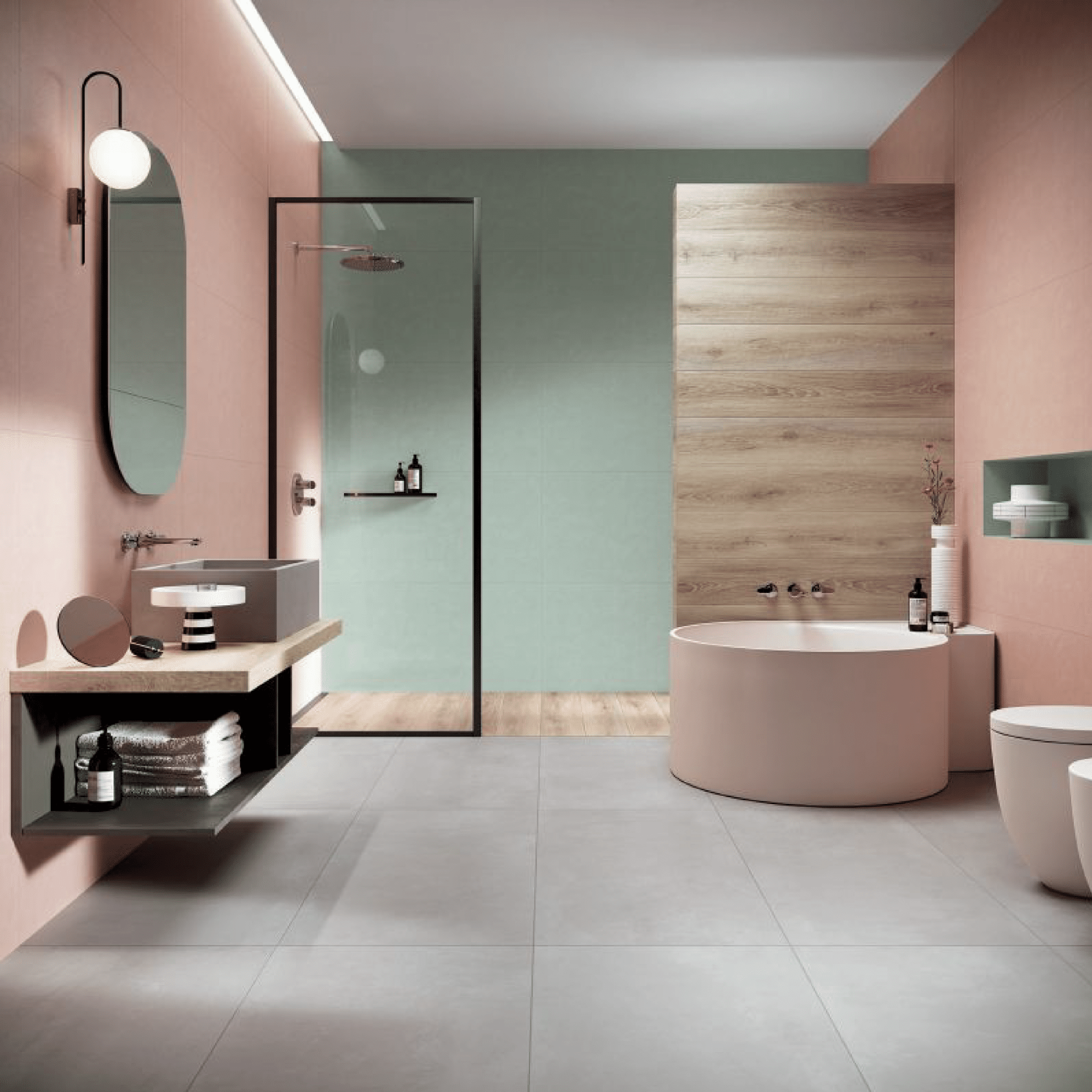 Abk Group Industrie Ceramiche Rettificato 60x120 Cm "Wide&Style Mini" Phard - Dabicasa