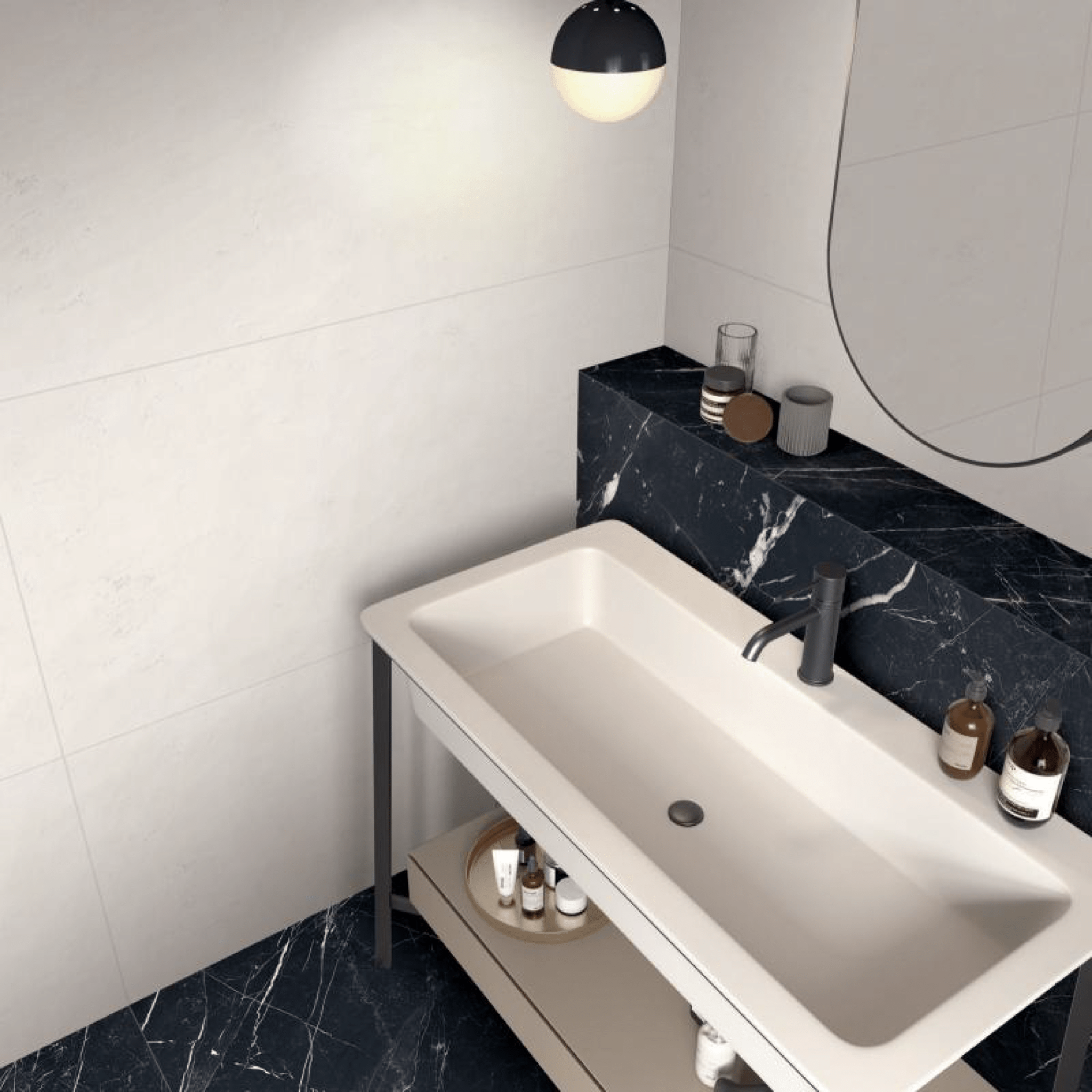 Abk Group Industrie Ceramiche Rettificato 60x120 Cm "Wide&Style Mini" Snow - Dabicasa