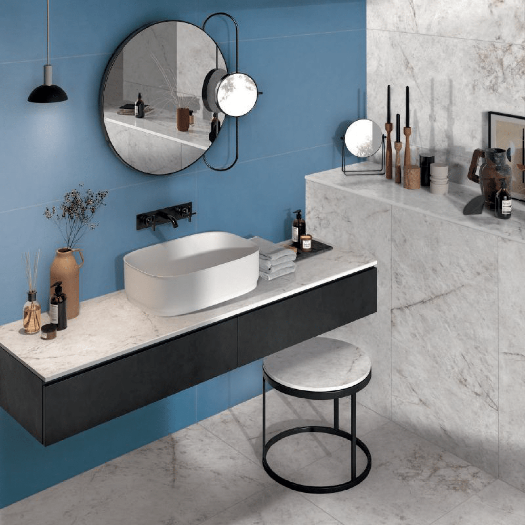 Abk Group Industrie Ceramiche Rettificato 60x120 Cm "Wide&Style Mini" Whale - Dabicasa