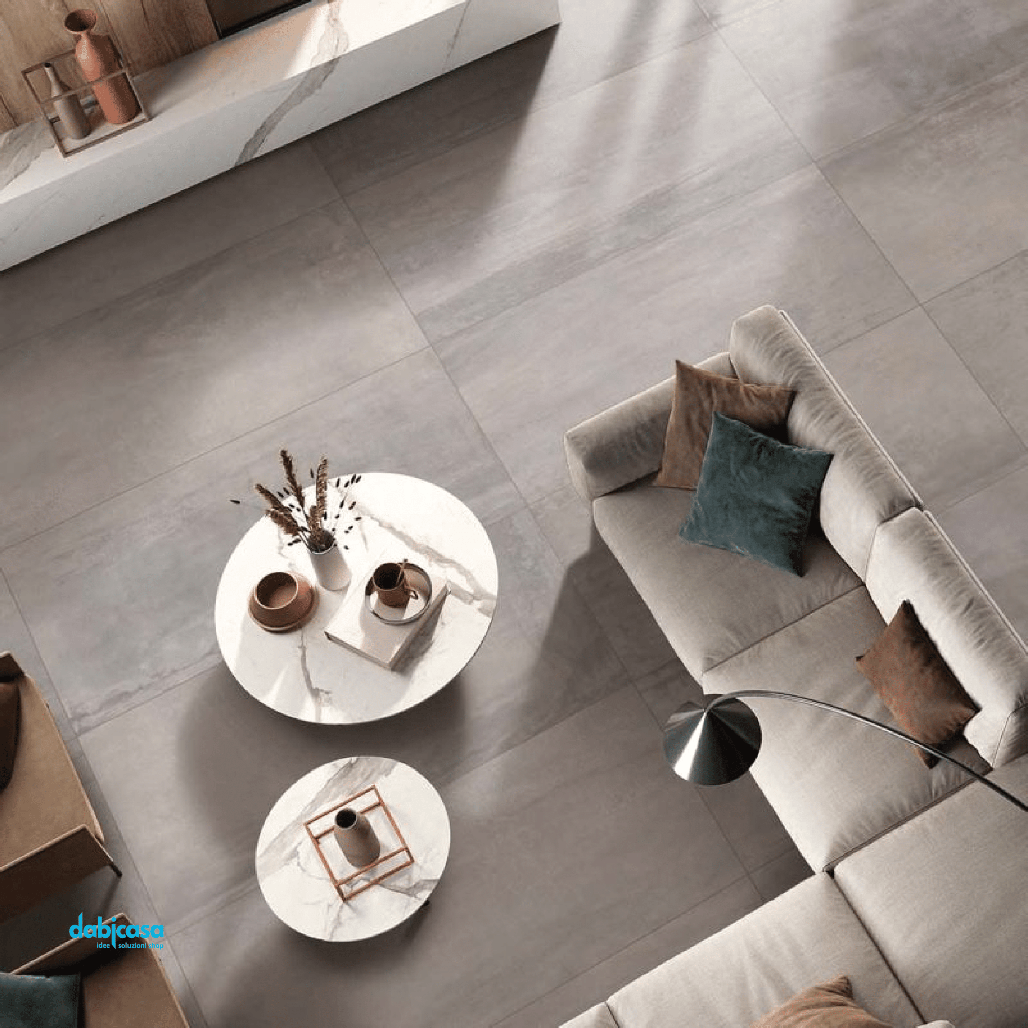 Abk "Interno 9" Silver Rett.60x60 - Dabicasa