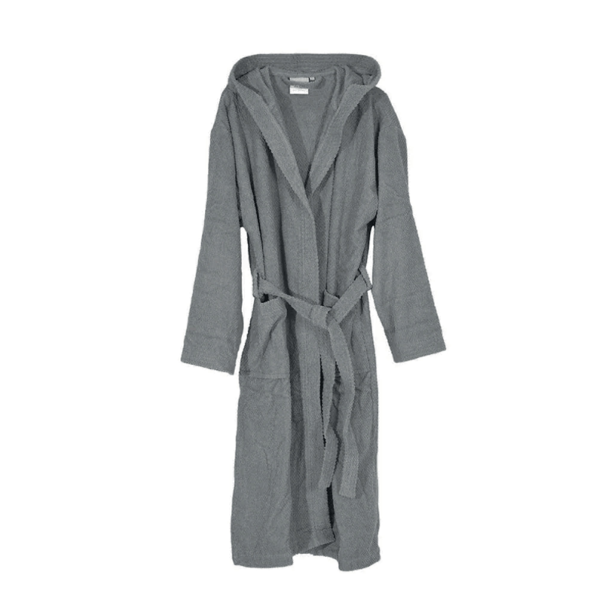 Accappatoio Bagno Con Cappuccio Tasche e Cintura Taglia XL Feridras "Gold" Grigio - Dabicasa