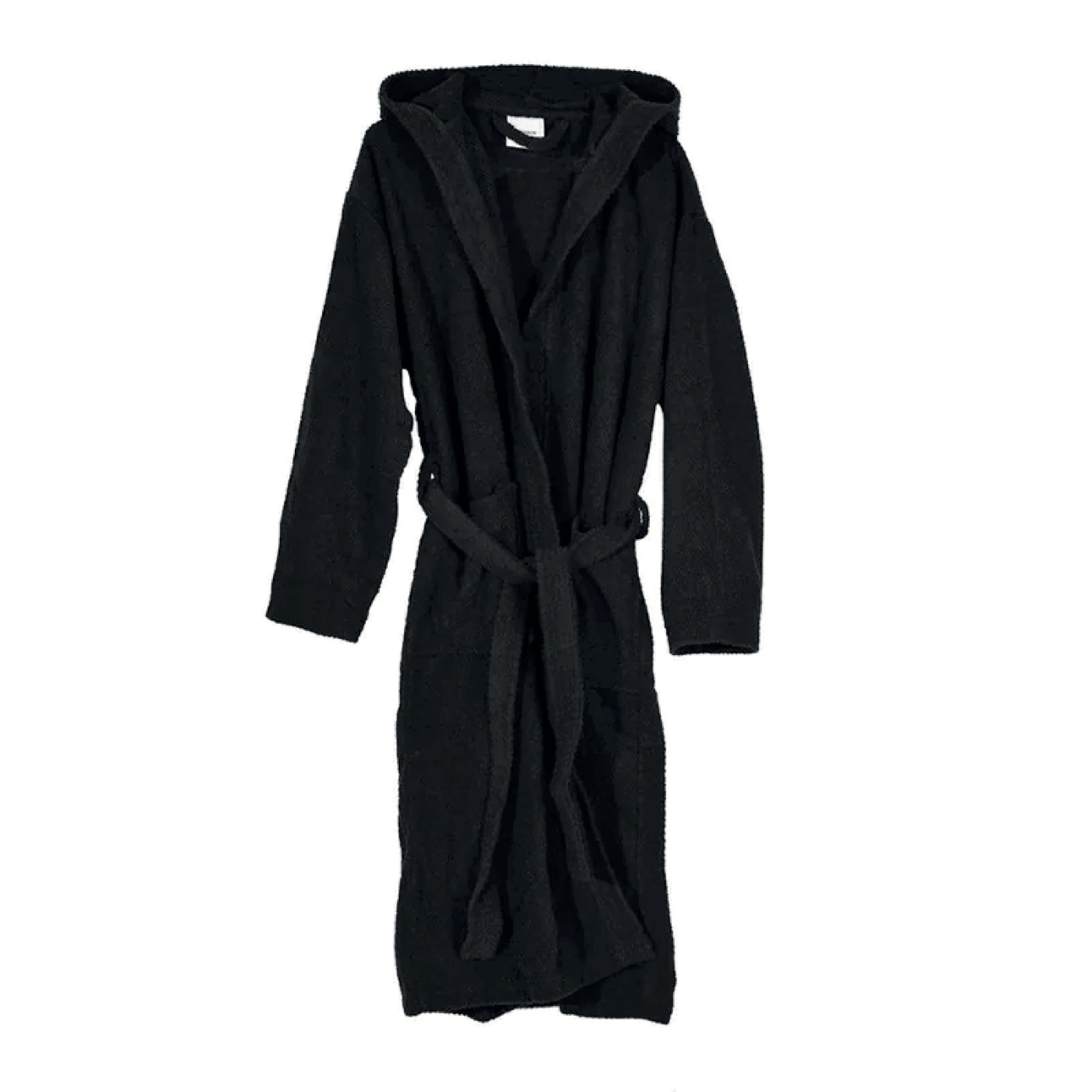 Accappatoio Bagno Con Cappuccio Tasche e Cintura Taglia XL Feridras "Gold" Nero - Dabicasa
