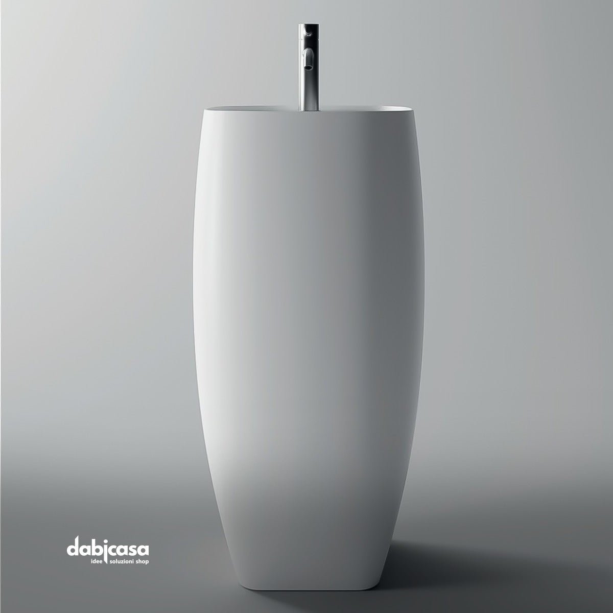 Alice Ceramica " Nur" Lavabo Freestanding Plan Bianco Opaco - Dabicasa