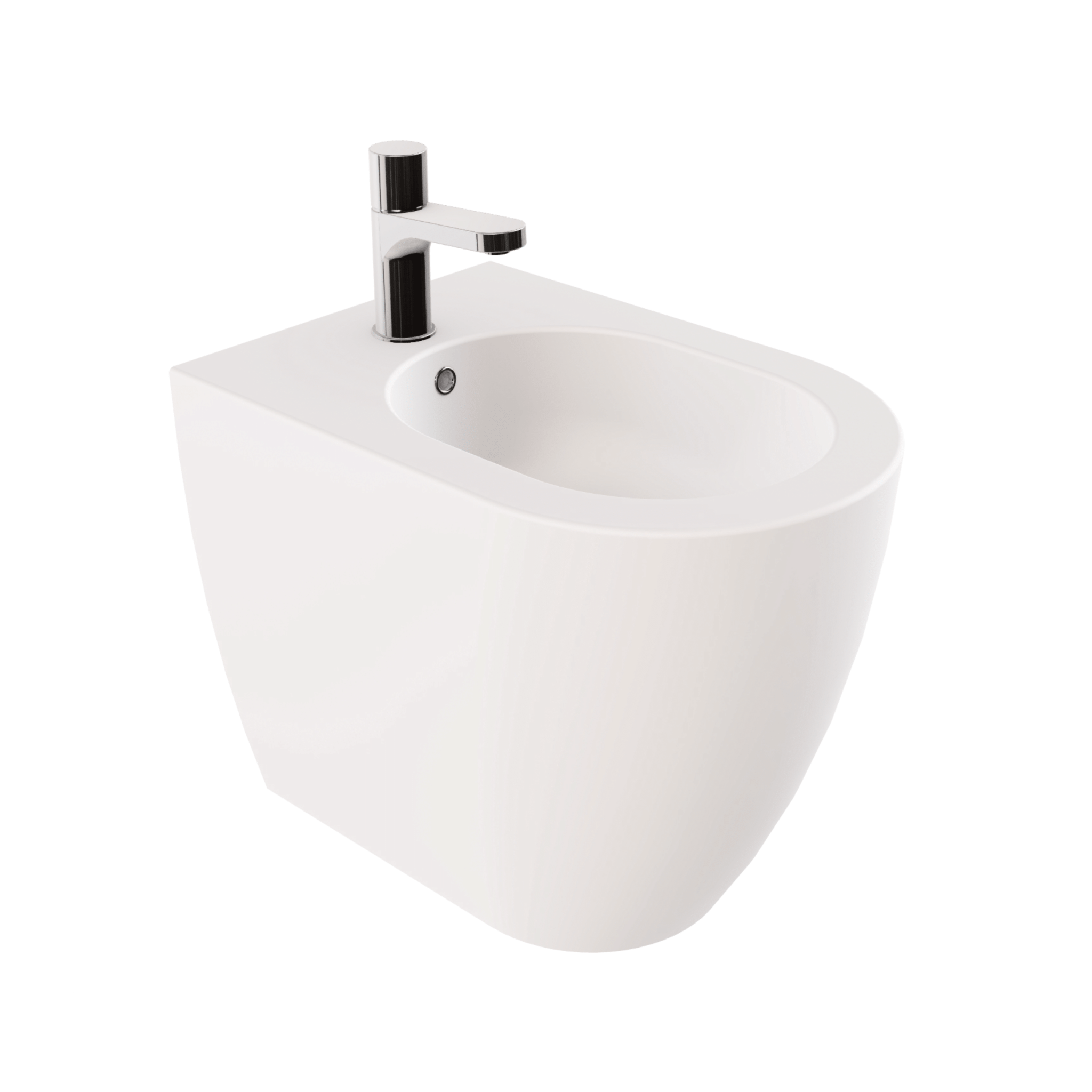 Azzurra Ceramica "Comoda" Bidet Da Terra FiloMuro Bianco Lucido - Dabicasa