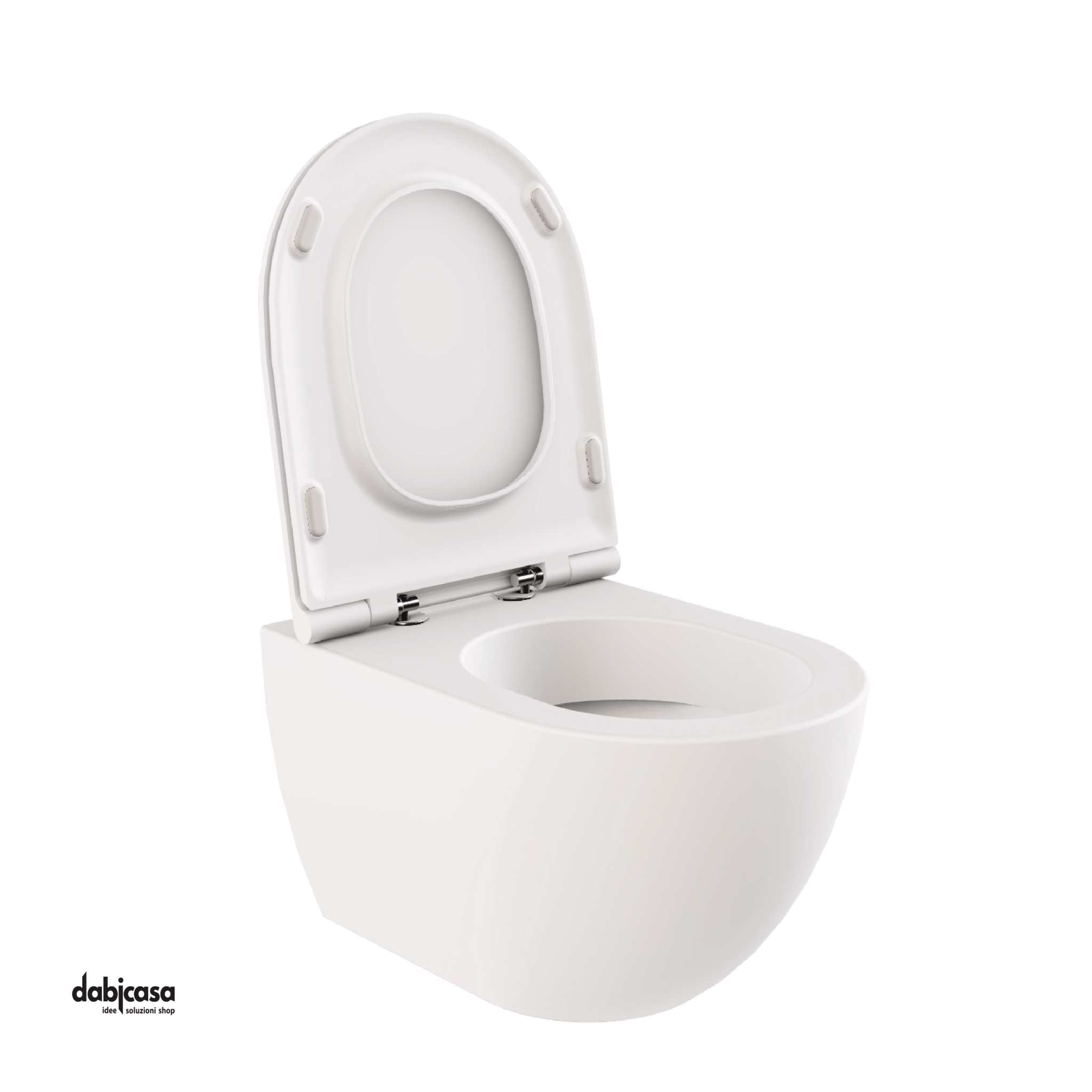 Azzurra Ceramica "Comoda" Wc Sospeso Bianco Lucido Senza Brida - Dabicasa