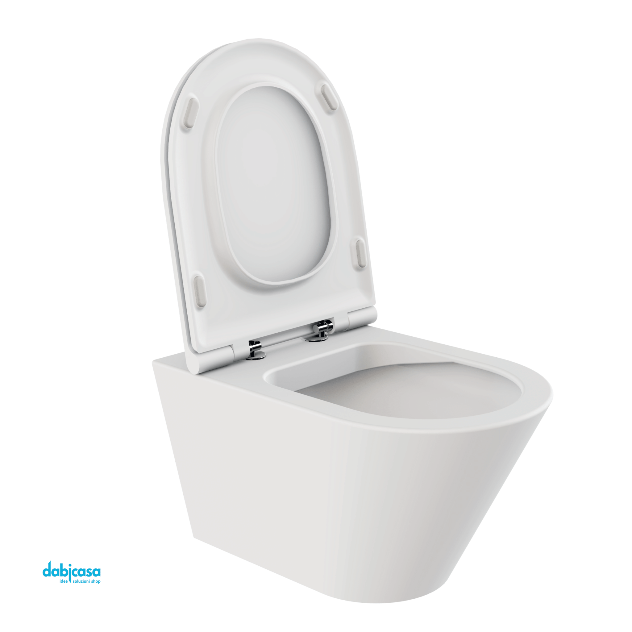 Azzurra Ceramica "Forma" Wc Sospeso Cotone Senza Brida - Dabicasa