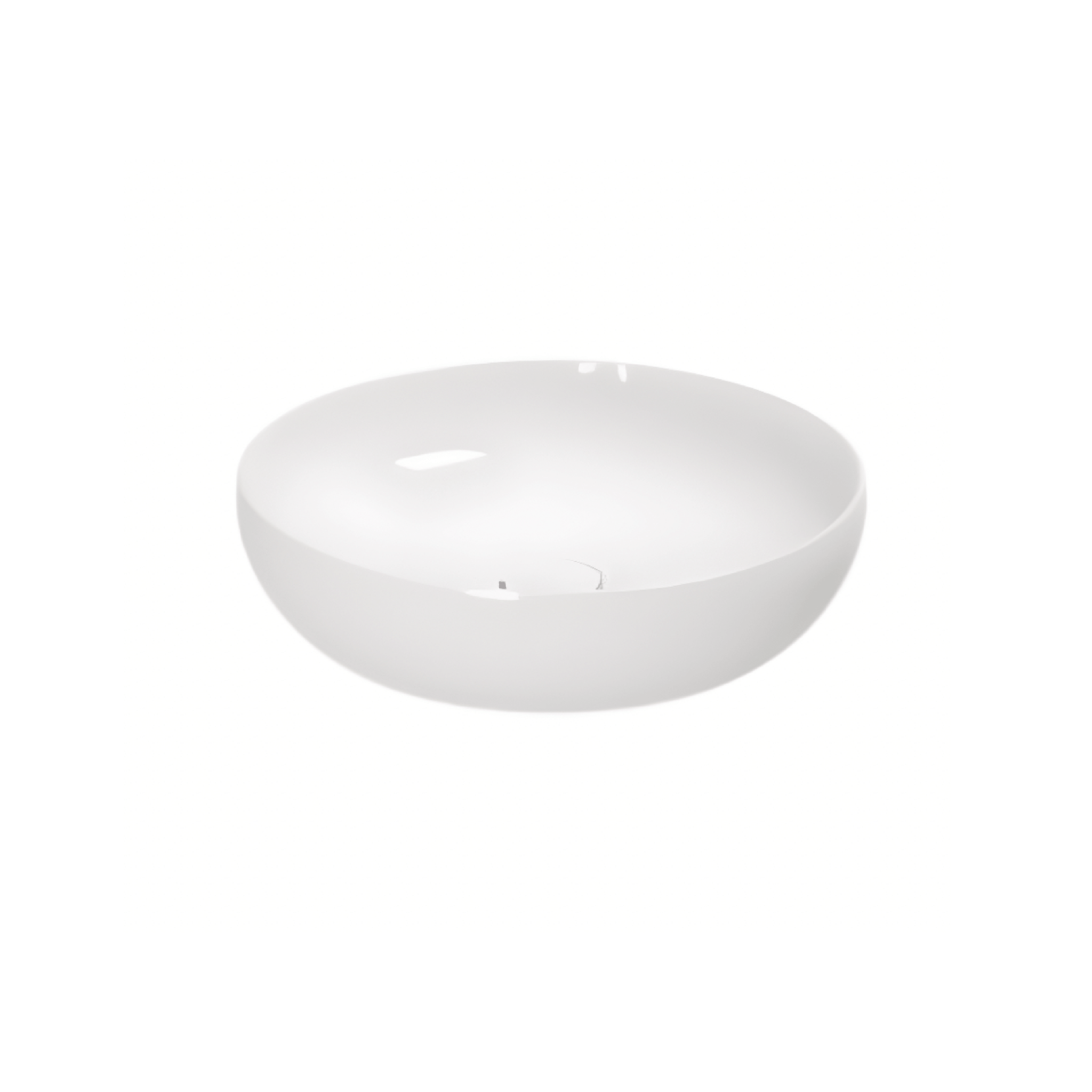 Azzurra Ceramica Lavabo D'Appoggio "Elegance Circle" Da Diam 40 Cm In Ceramica Bianco Lucido - Dabicasa