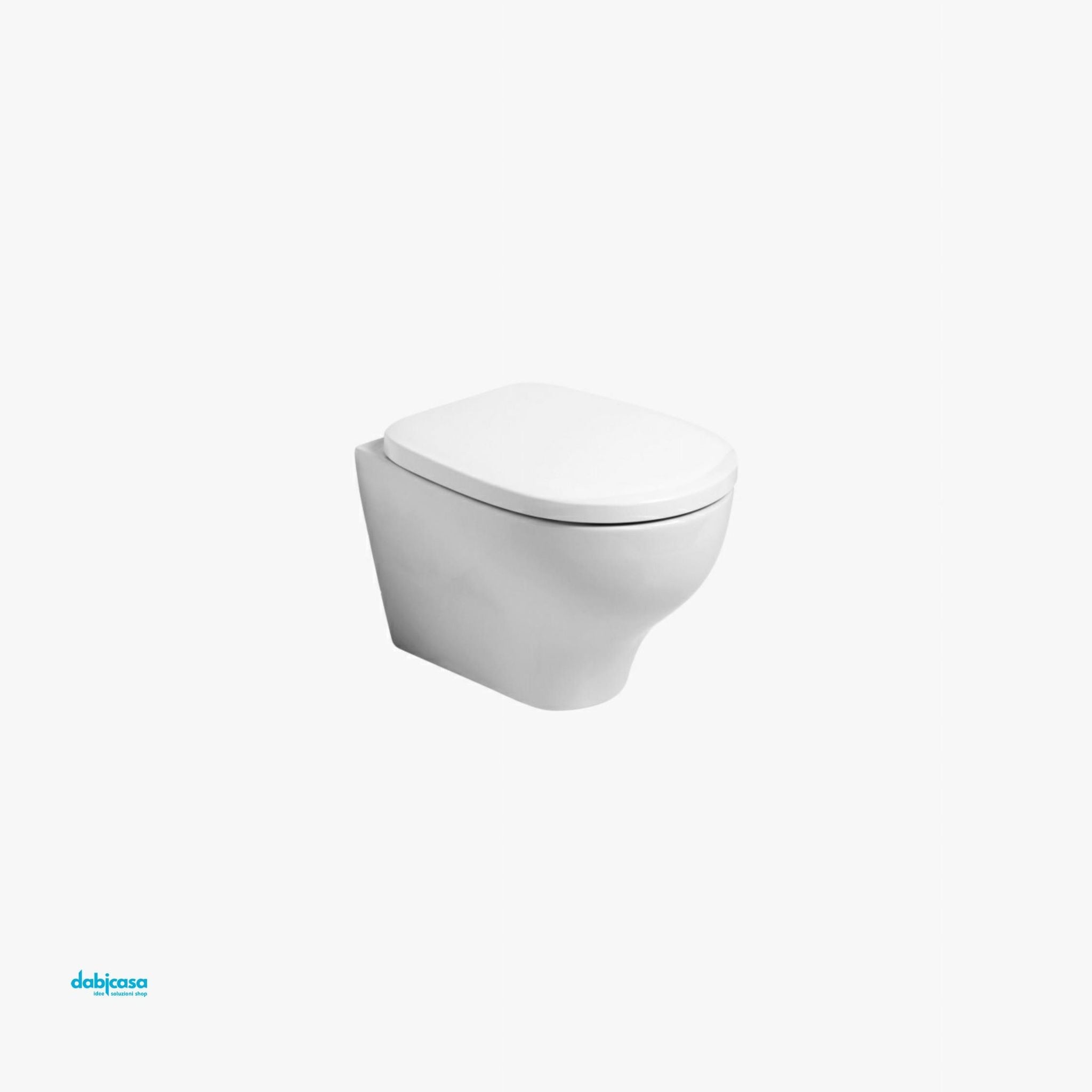 Azzurra Ceramica "Pratica" Wc Sospeso Bianco Lucido Con Brida - Dabicasa