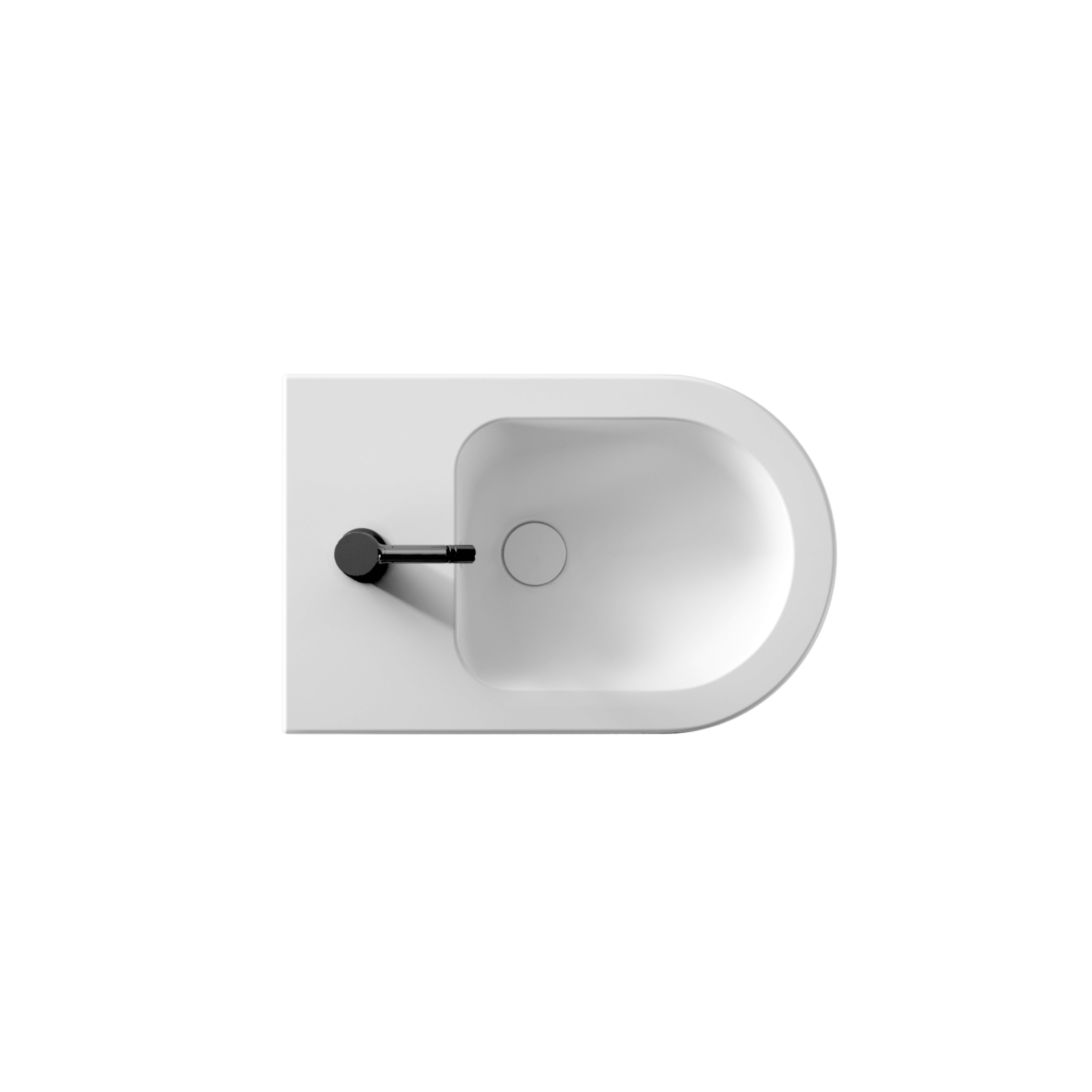 Bidet a Terra Alice Ceramica "Form" Bianco Lucido - Dabicasa