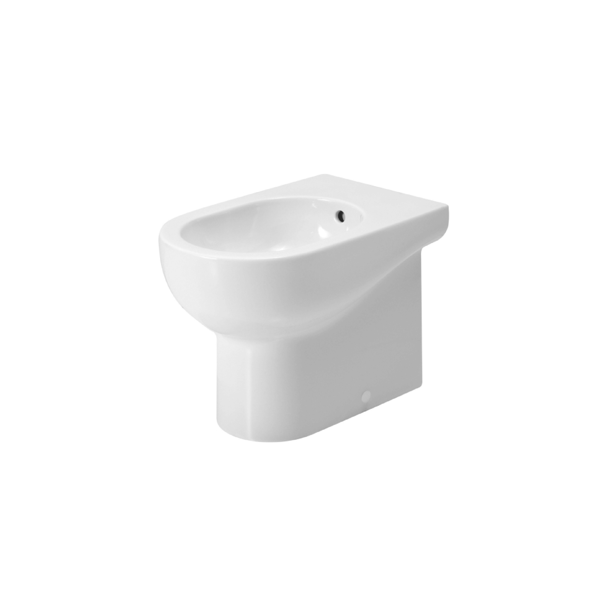 Bidet a Terra Azzurra Ceramica "Nuvola" Bianco Lucido - Dabicasa