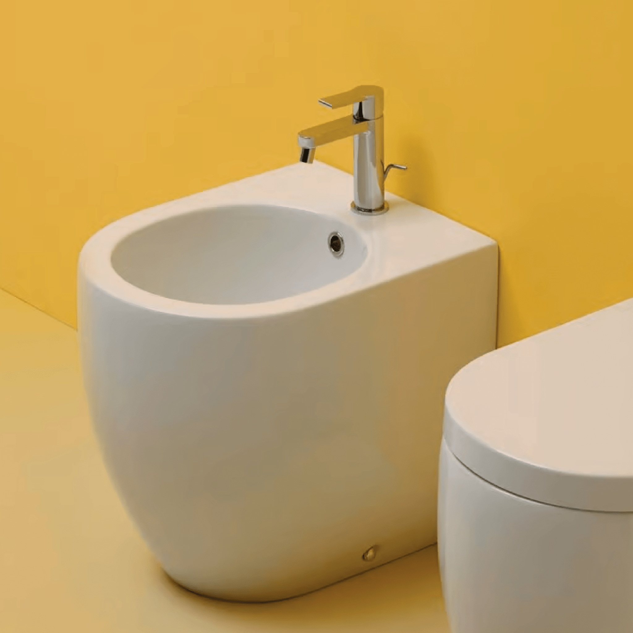 Bidet Da Terra Kerasan Bianco Lucido "Flo 48" - Dabicasa