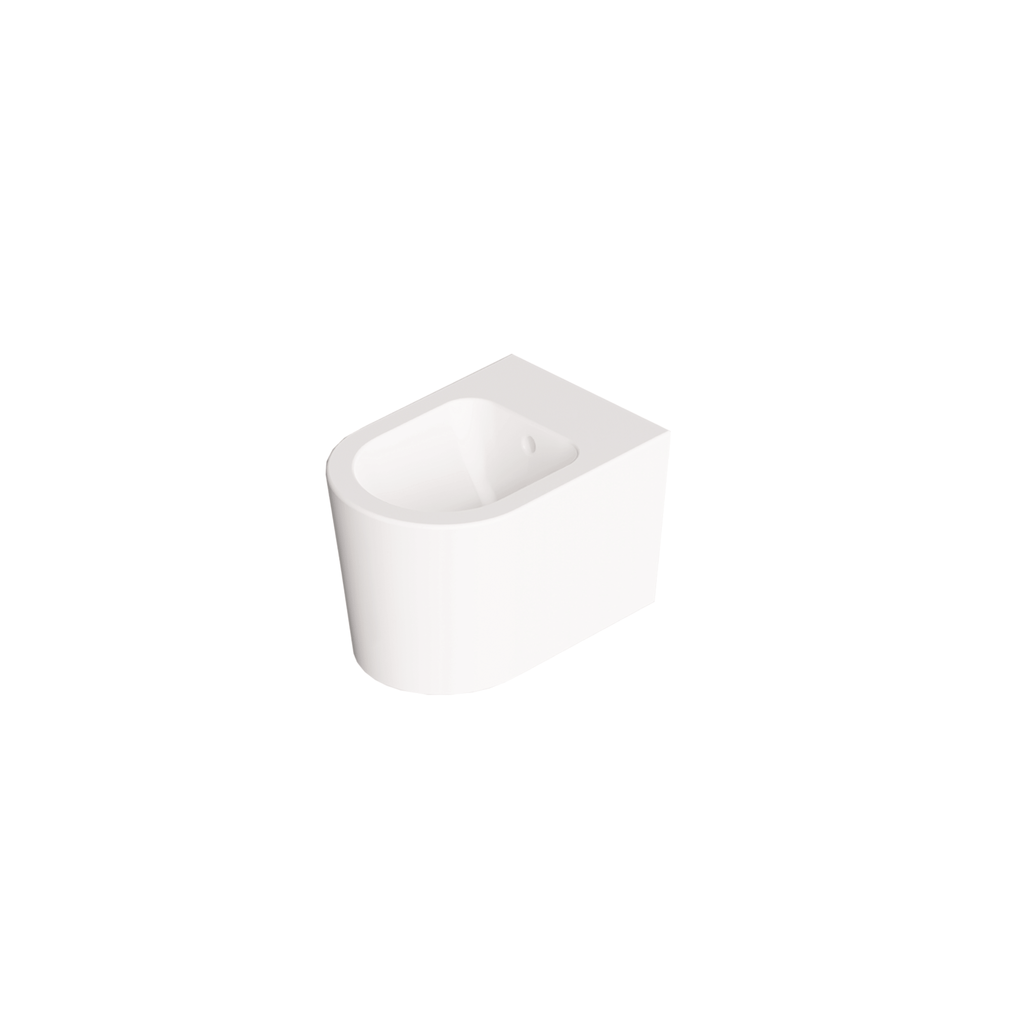 Bidet Sospeso Alice Ceramica "Form" Bianco Lucido - Dabicasa