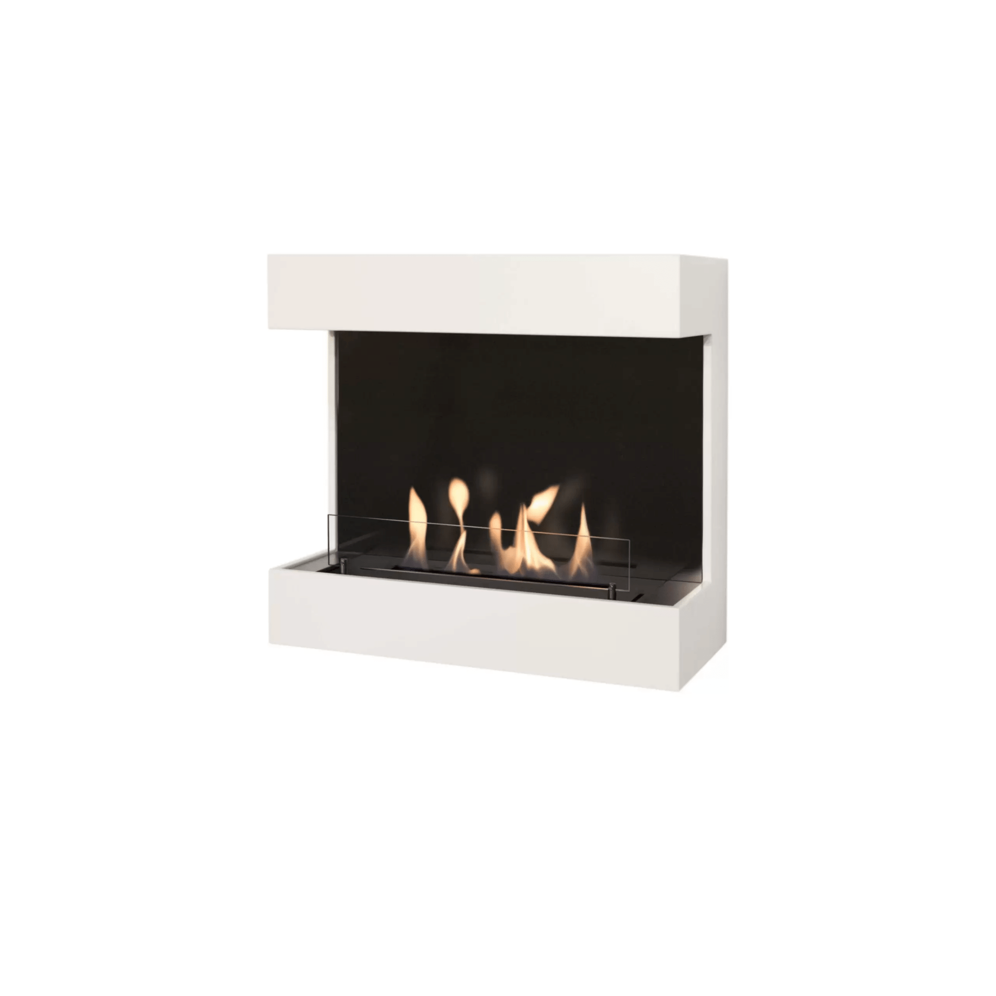 Biocamino Sospeso Con Bruciatore 5820BL British Fire "Umbria" Bianco - Dabicasa