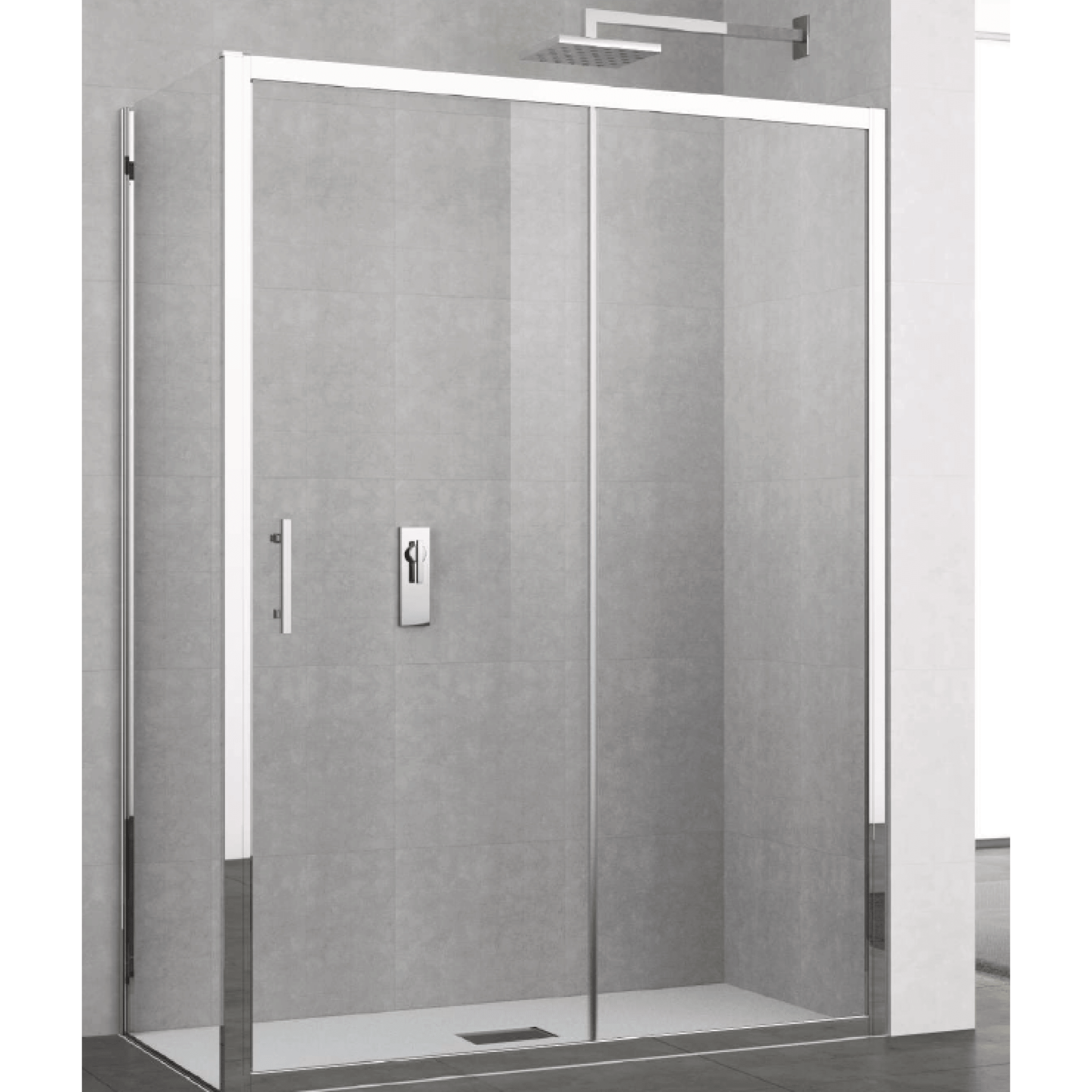 Box Doccia Scorrevole 170 Cm Novellini "Elyane" Argento Lucido/Vetro Trasparente - Dabicasa