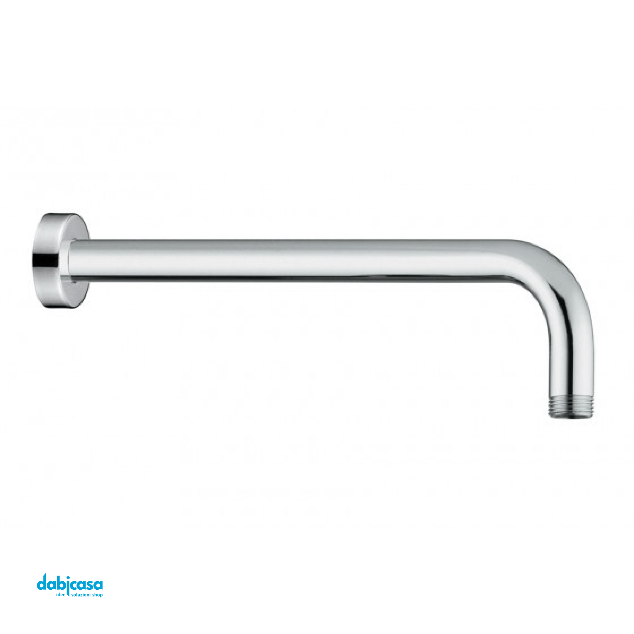 Braccio Soffione Doccia Tondo "Platinum" Acciaio Da 40 cm - Dabicasa