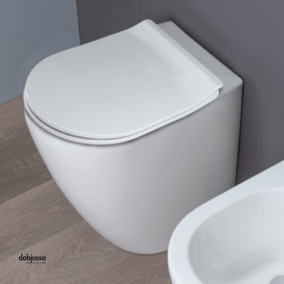 Ceramica Althea "Cover" Wc Da Terra Bianco Lucido Senza Brida - Dabicasa