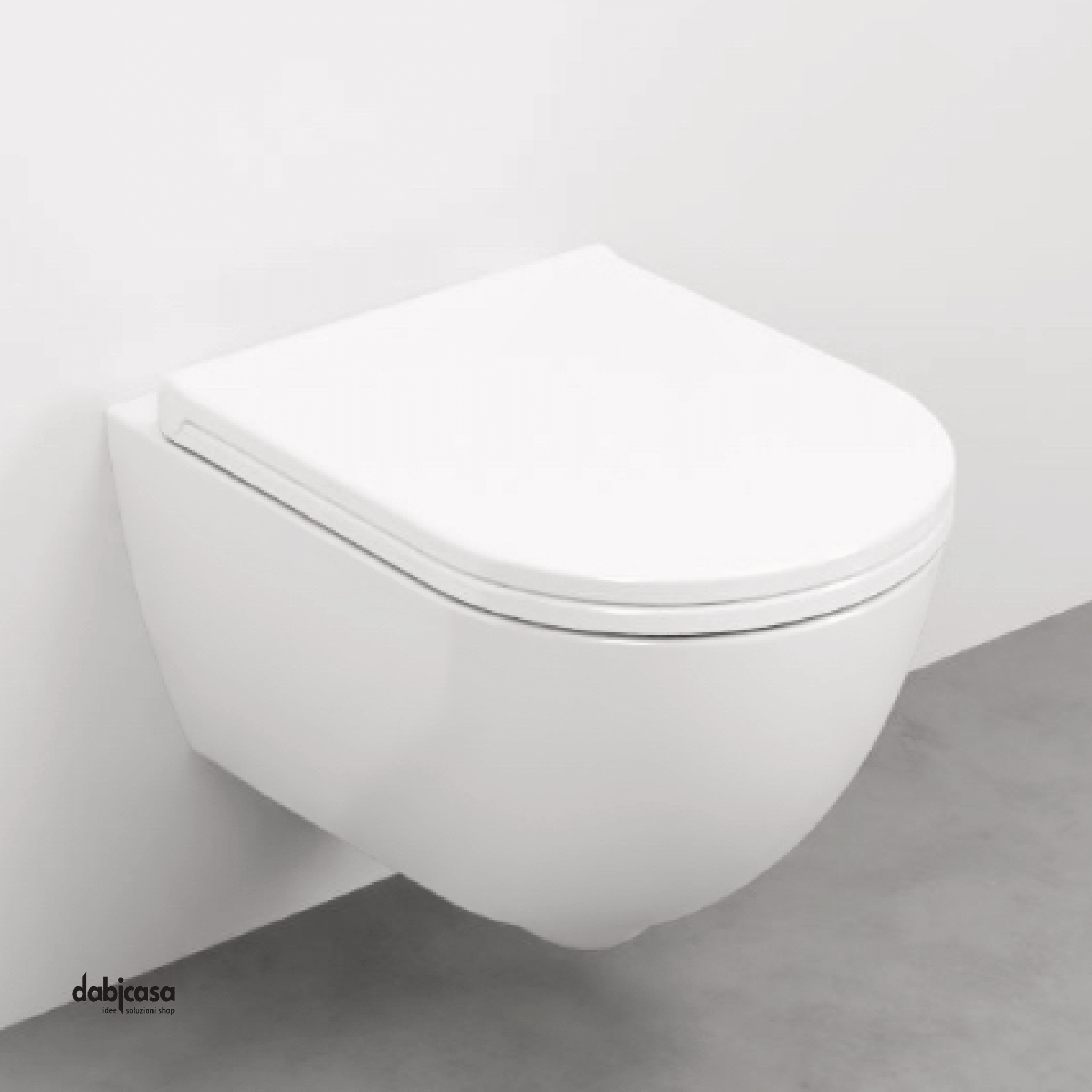 Ceramica Cielo "Enjoy" Wc Sospeso Bianco Lucido Con Brida - Dabicasa